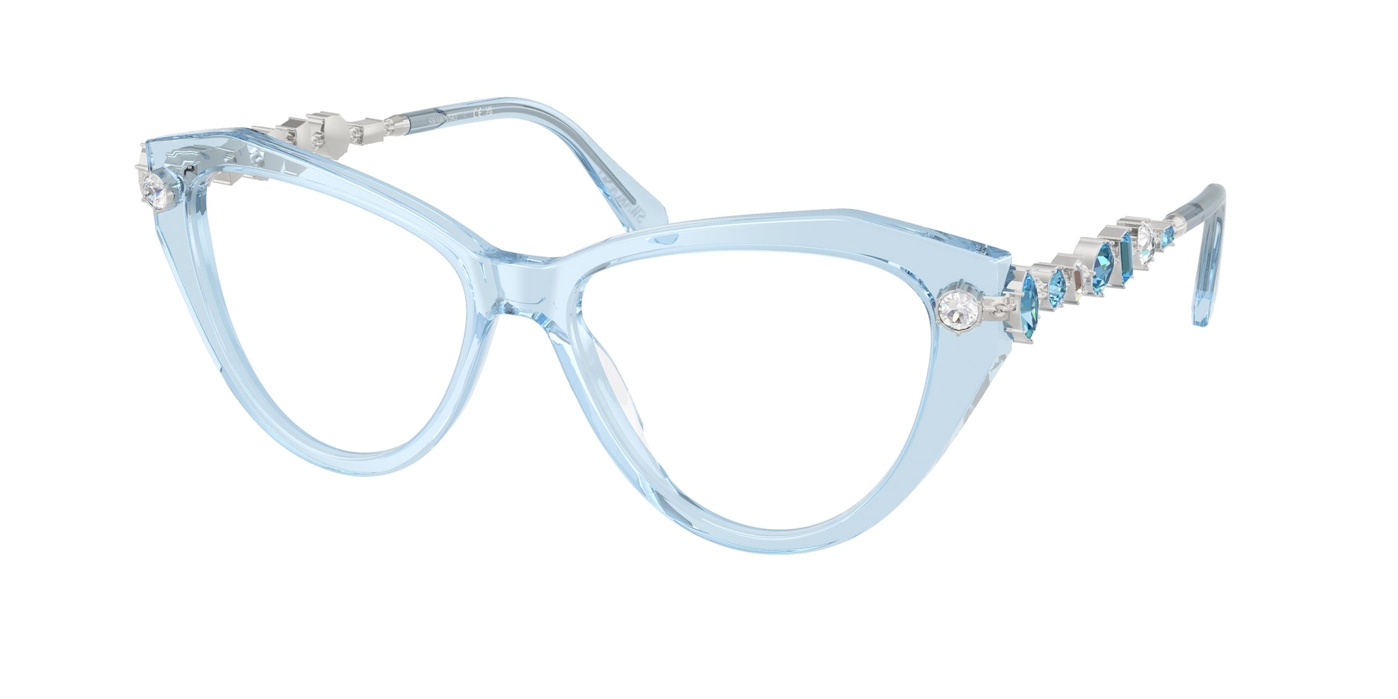 8056262463710 - Damen SK2047  1078 Rahmen von BRILLEN Acetat Blau Transparent Cat Eye Normal