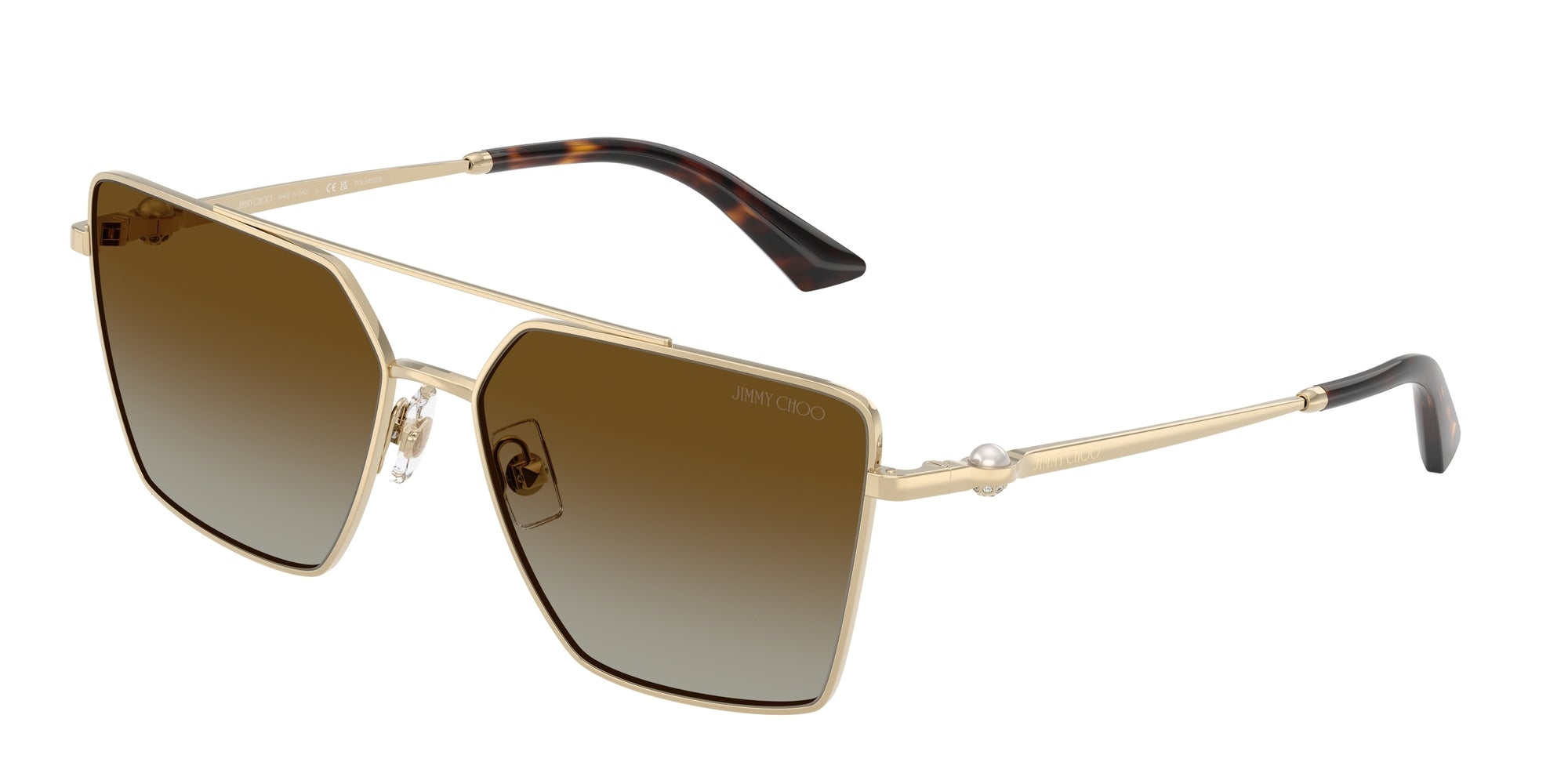 8056262464977 - Damen JC4016HB 3006T5 Gläser SONNENBRILLEN Metall Gold Braun Quadratisch Polarisiert Schattiert 8056262464977 - Damen JC4016HB 3006T5 Gläser SONNENBRILLEN Metall Gold Braun Quadratisch Polarisiert Schattiert