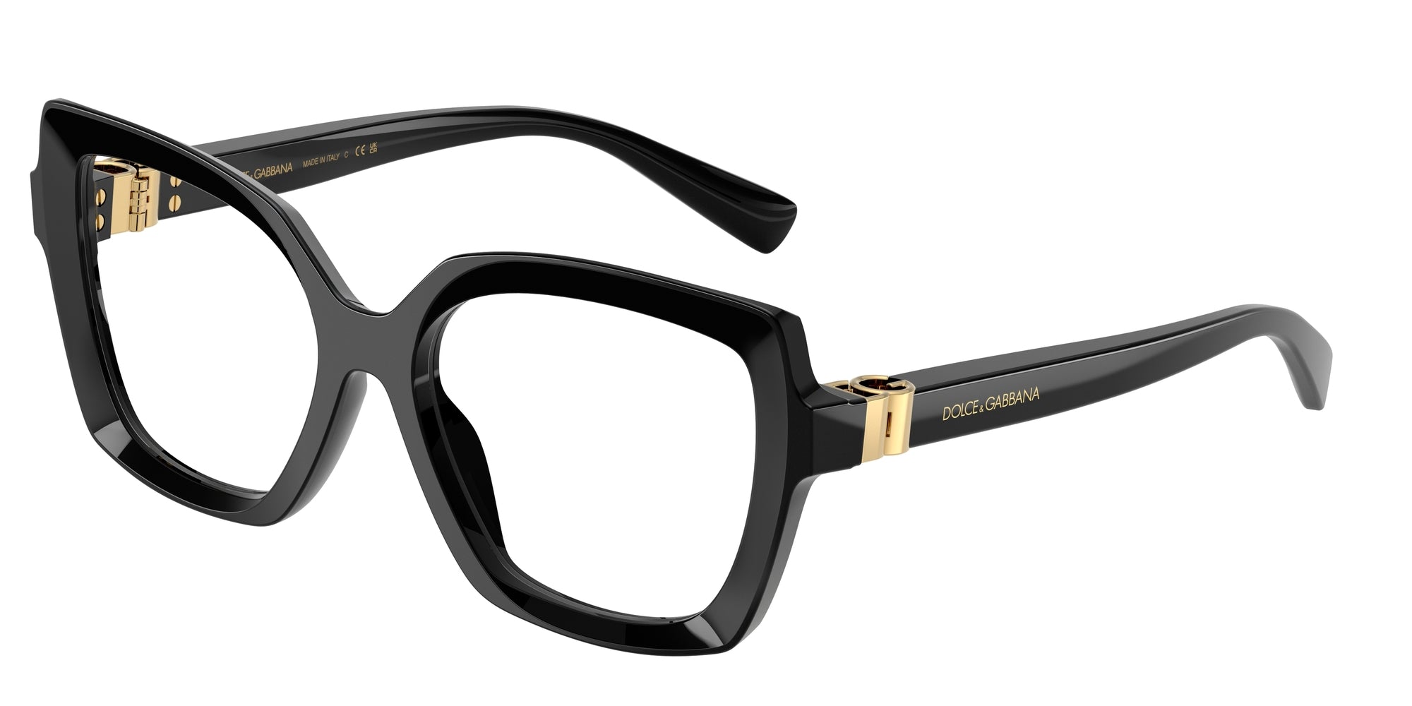 8056262467084 - Damen DG3413  501 Rahmen von BRILLEN Acetat Schwarz Transparent Schmetterling Normal