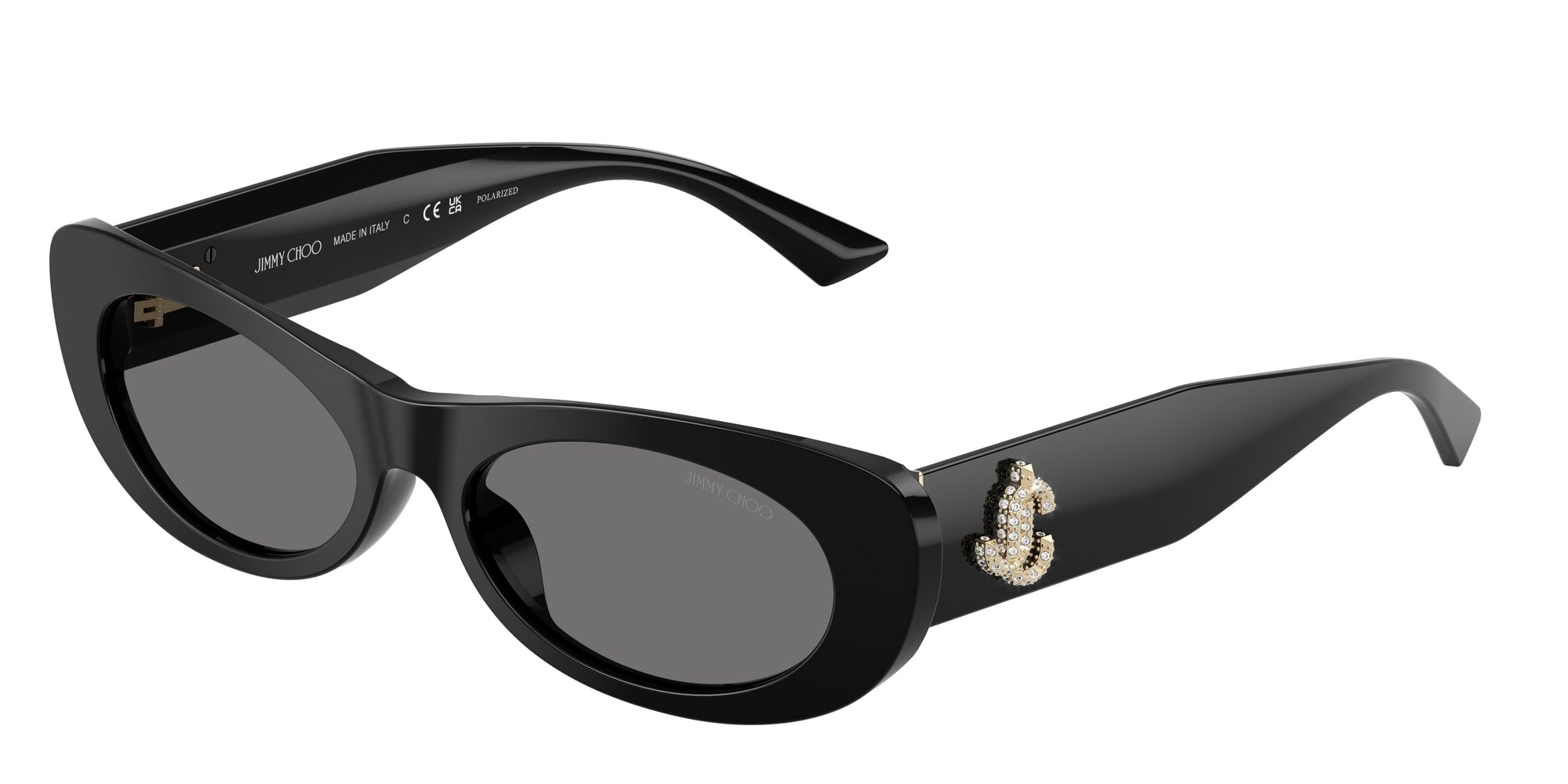 8056262471968 - Damen JC5038BU 500081 Gläser SONNENBRILLEN Acetat Schwarz Grau Rund Polarisiert 8056262471968 - Damen JC5038BU 500081 Gläser SONNENBRILLEN Acetat Schwarz Grau Rund Polarisiert