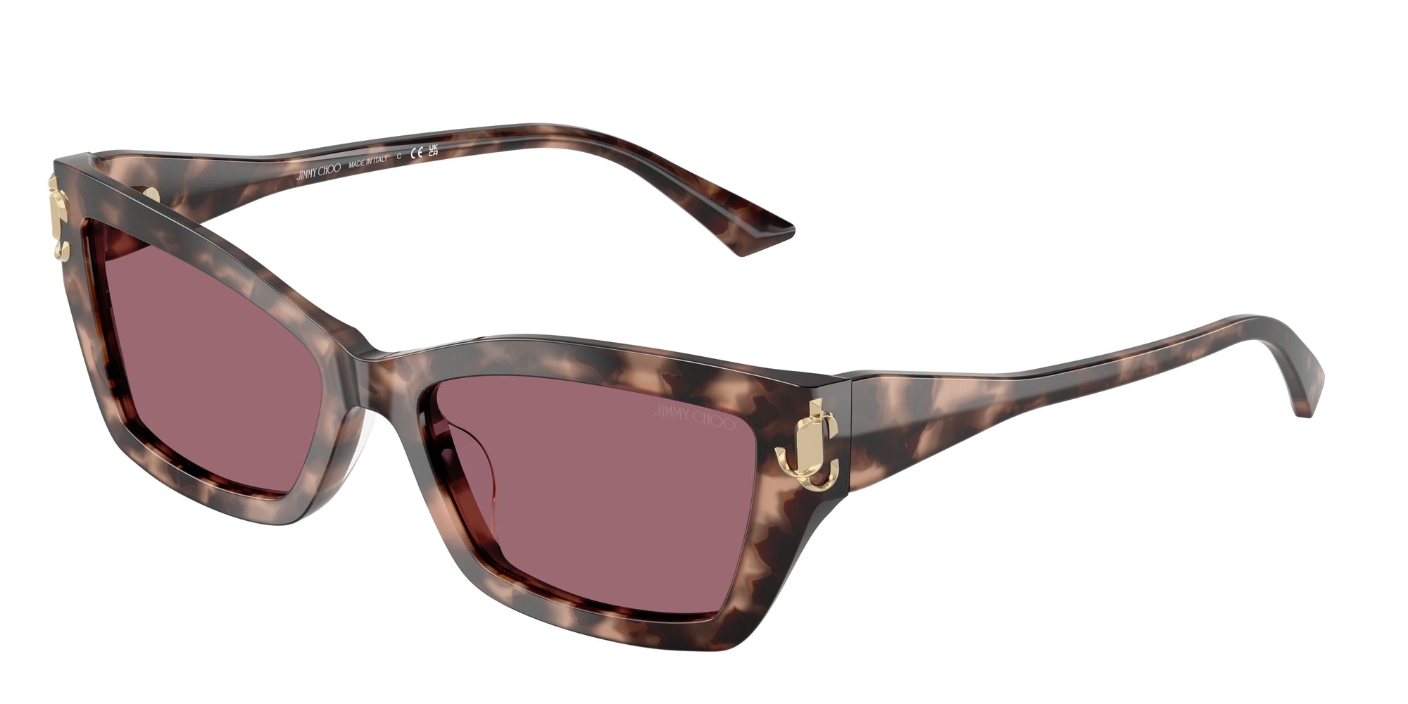 8056262477113 - Damen JC5011U  50701A Gläser SONNENBRILLEN Acetat Schildkröte Violett Cat Eye Normal