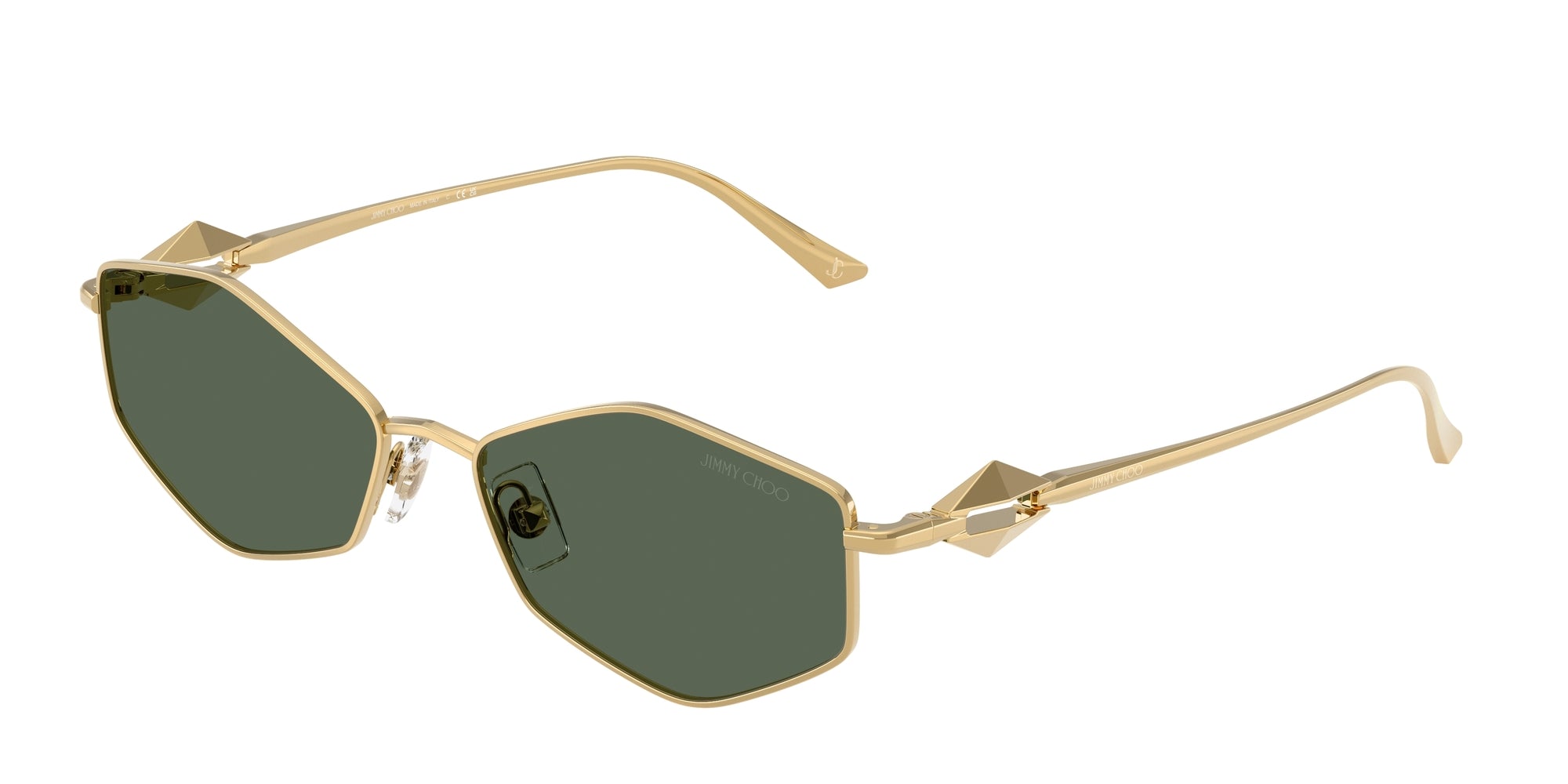 8056262477465 - Damen JC4017 302371 Gläser SONNENBRILLEN Metall Gold Grün Rund Normal 8056262477465 - Damen JC4017 302371 Gläser SONNENBRILLEN Metall Gold Grün Rund Normal