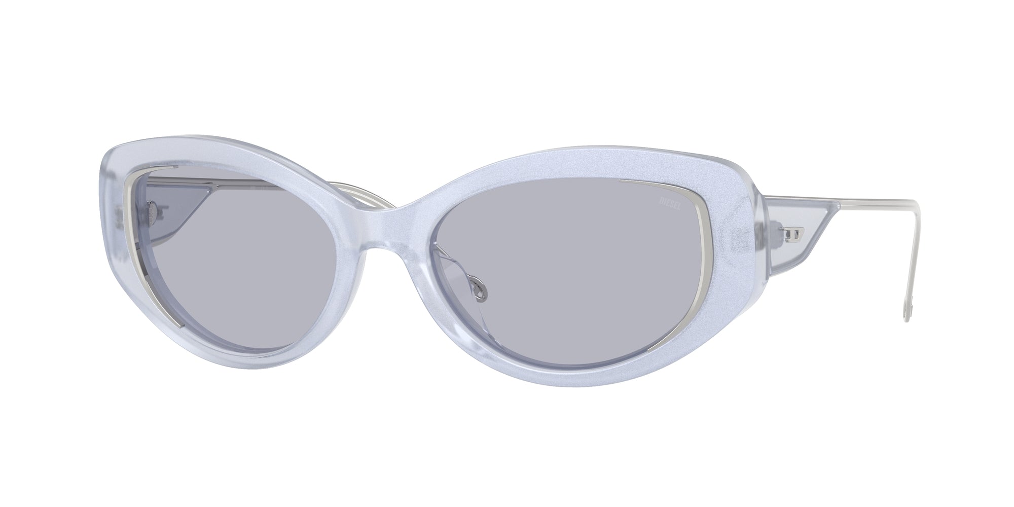8056262478998 - DIESEL Damen DL2001MU  722 1 Gläser SONNENBRILLEN Acetat Blau Violett Rund Normal