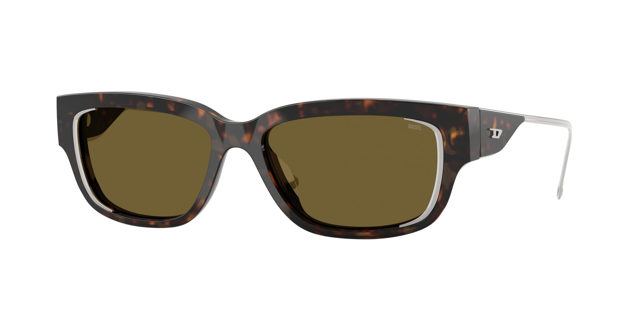 8056262479063 - DIESEL Unisex DL2002MU  713 73 Gläser SONNENBRILLEN Acetat Schildkröte Braun Quadratisch Normal
