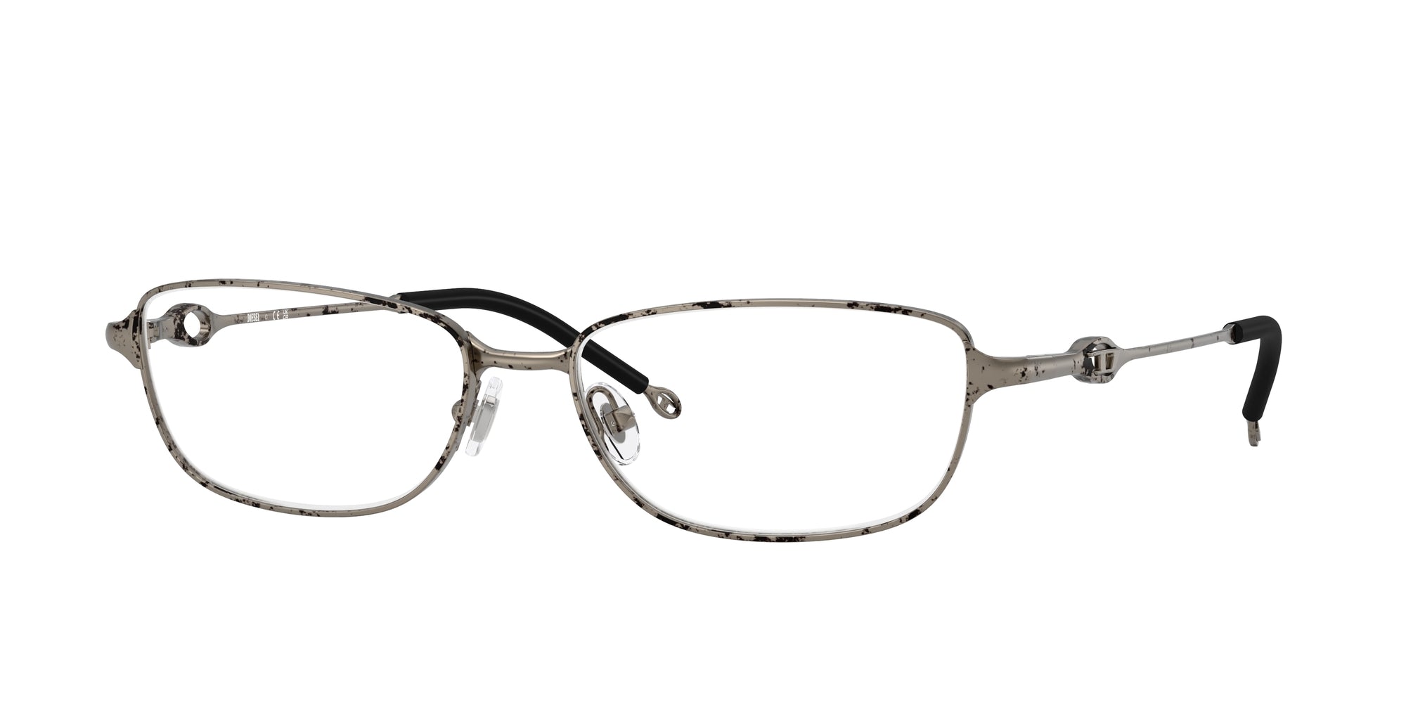 8056262480885 - DIESEL Unisex DL5002  1032 Rahmen von BRILLEN Metall Silber Transparent Quadratisch Normal