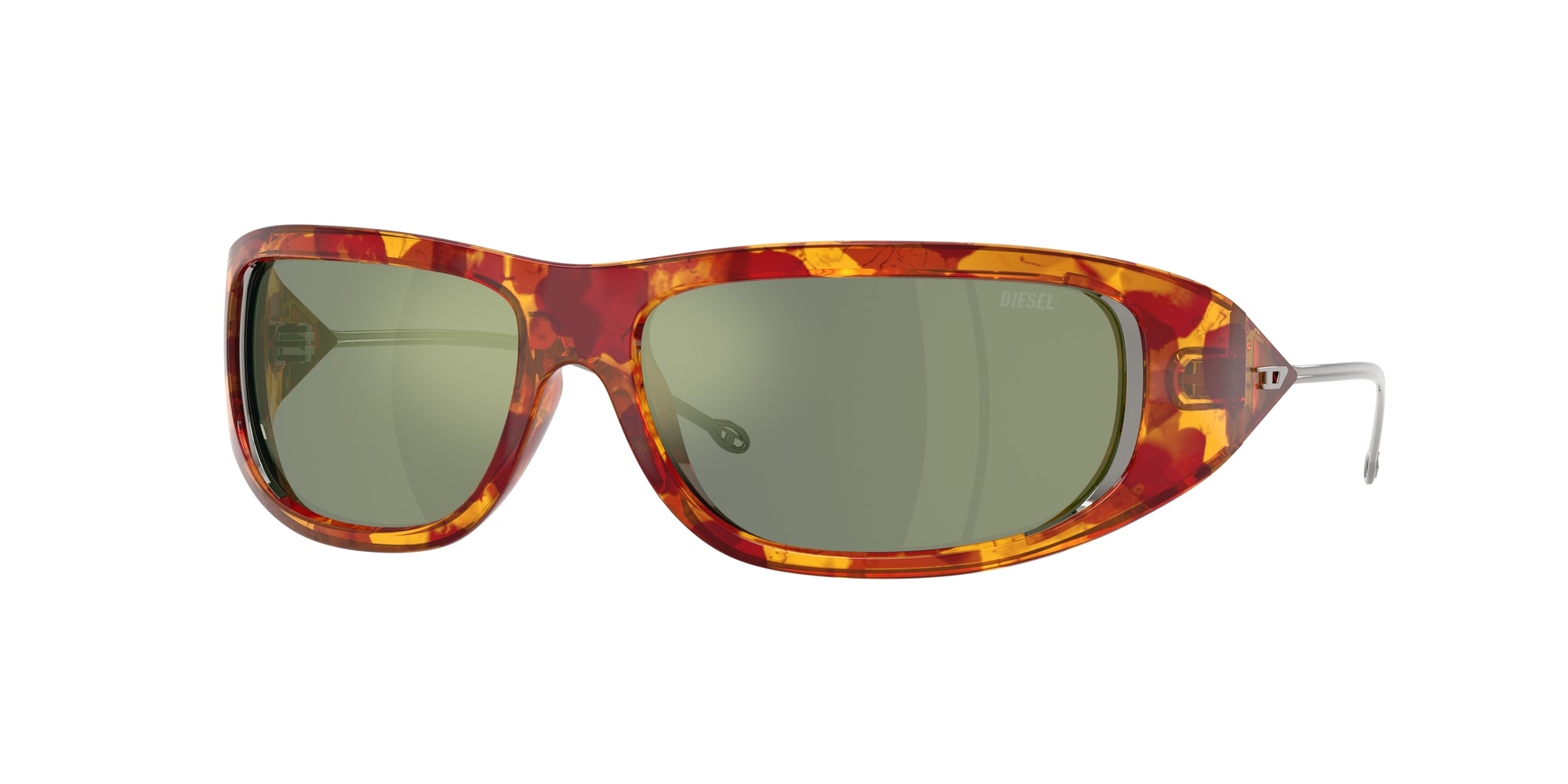 8056262483053 - DIESEL Unisex DL3001 20236R Gläser SONNENBRILLEN Injiziert Rot Grün Rund Normal 8056262483053 - DIESEL Unisex DL3001 20236R Gläser SONNENBRILLEN Injiziert Rot Grün Rund Normal