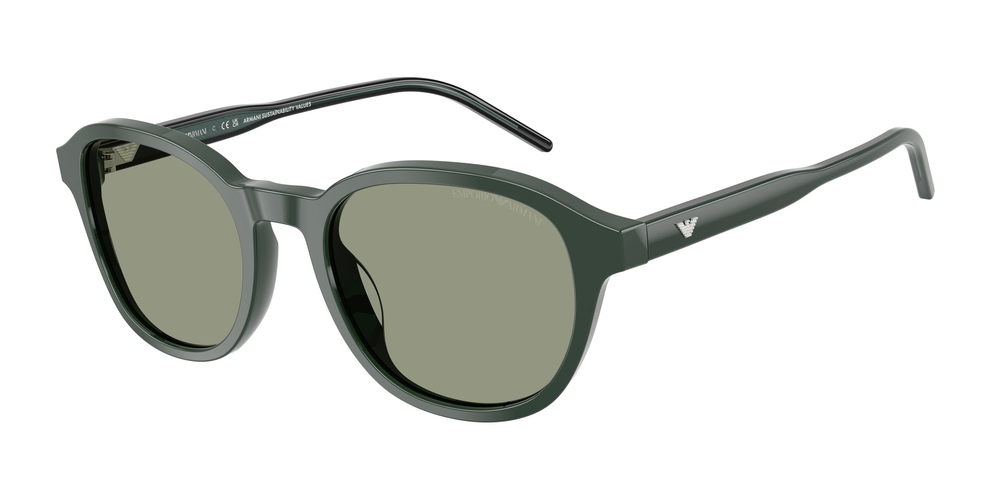 8056262489925 - Herren EA4247U 6257 2 Gläser SONNENBRILLEN Acetat Grün Grün Pantos Normal 8056262489925 - Herren EA4247U 6257 2 Gläser SONNENBRILLEN Acetat Grün Grün Pantos Normal