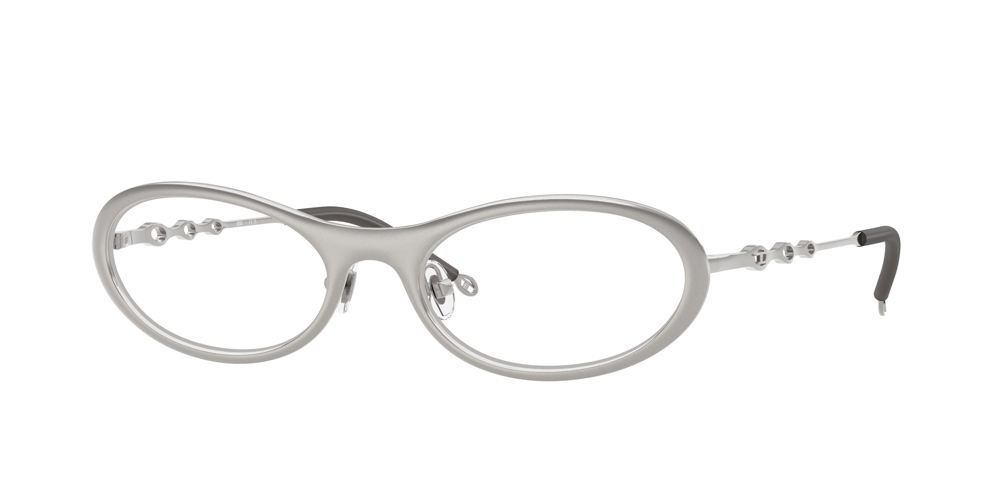 8056262490426 - DIESEL Unisex DL5001  1039 Rahmen von BRILLEN Metall Grau Transparent Rund Normal