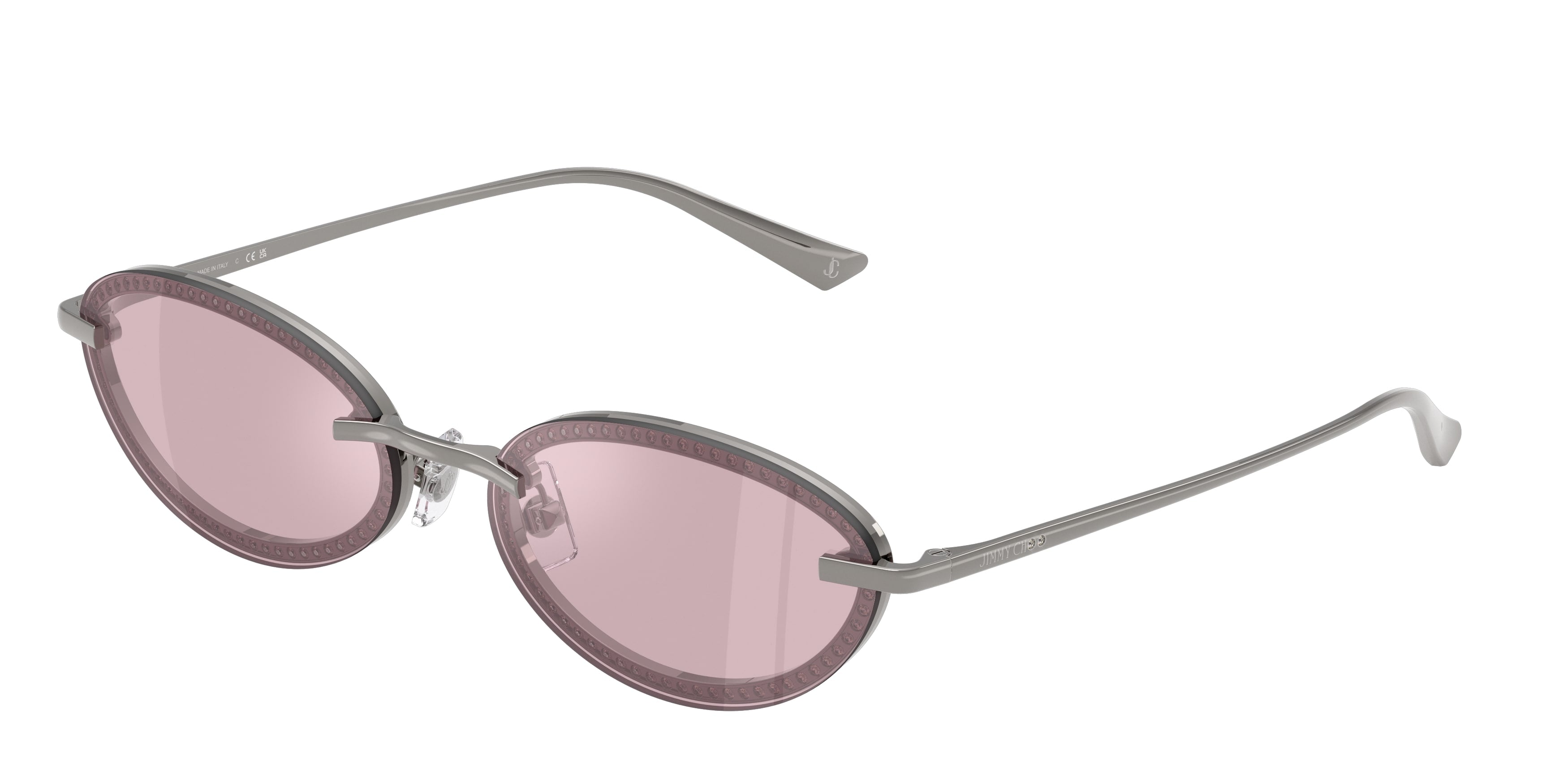 8056262562611 - Damen JC4020B  3004AK Sonnenbrillen Metall Grau Violett Rund Normal