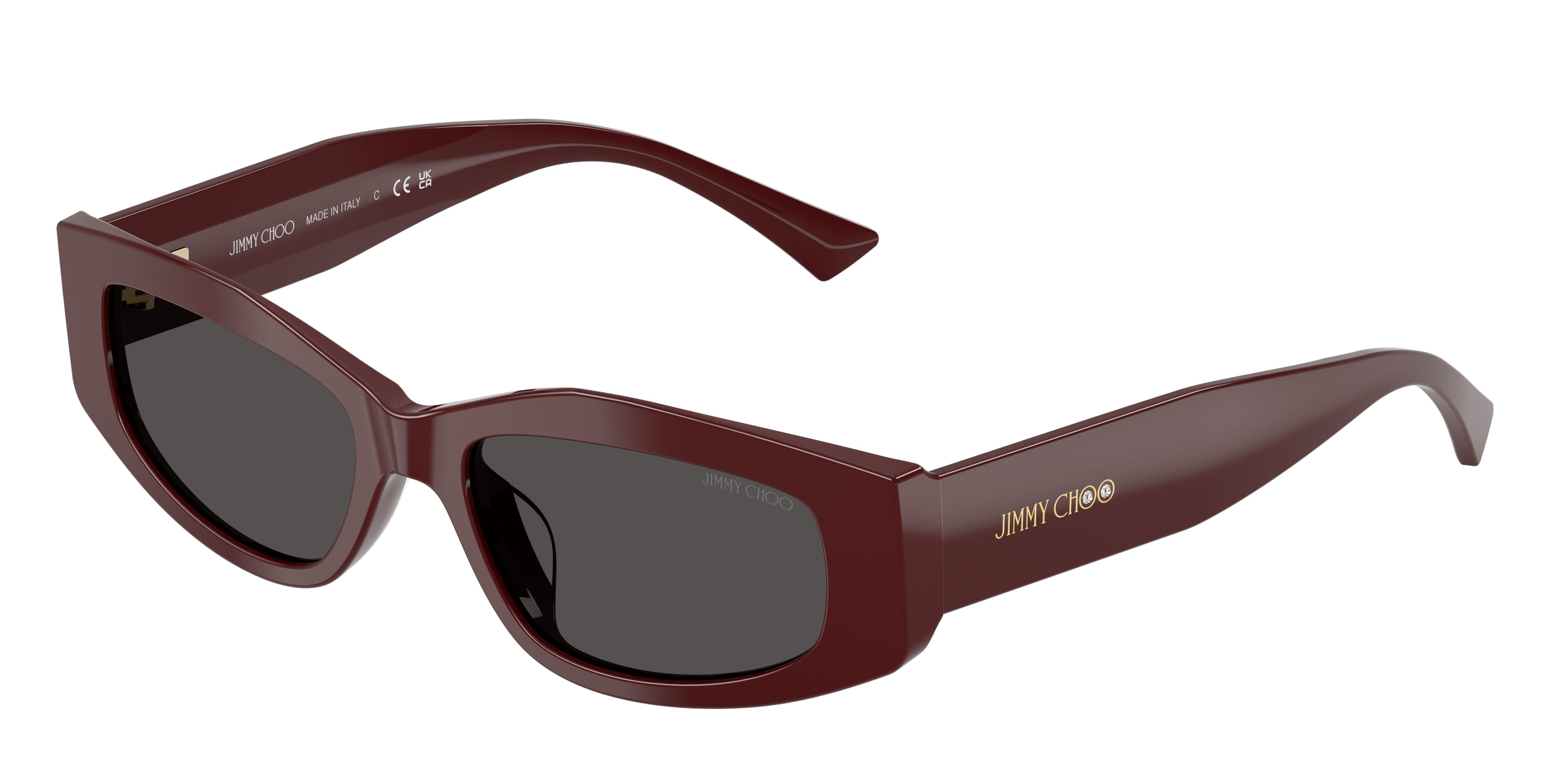 8056262562925 - Damen JC5046BU  505787 Sonnenbrillen Acetat Rot Grau Geometrisch Normal