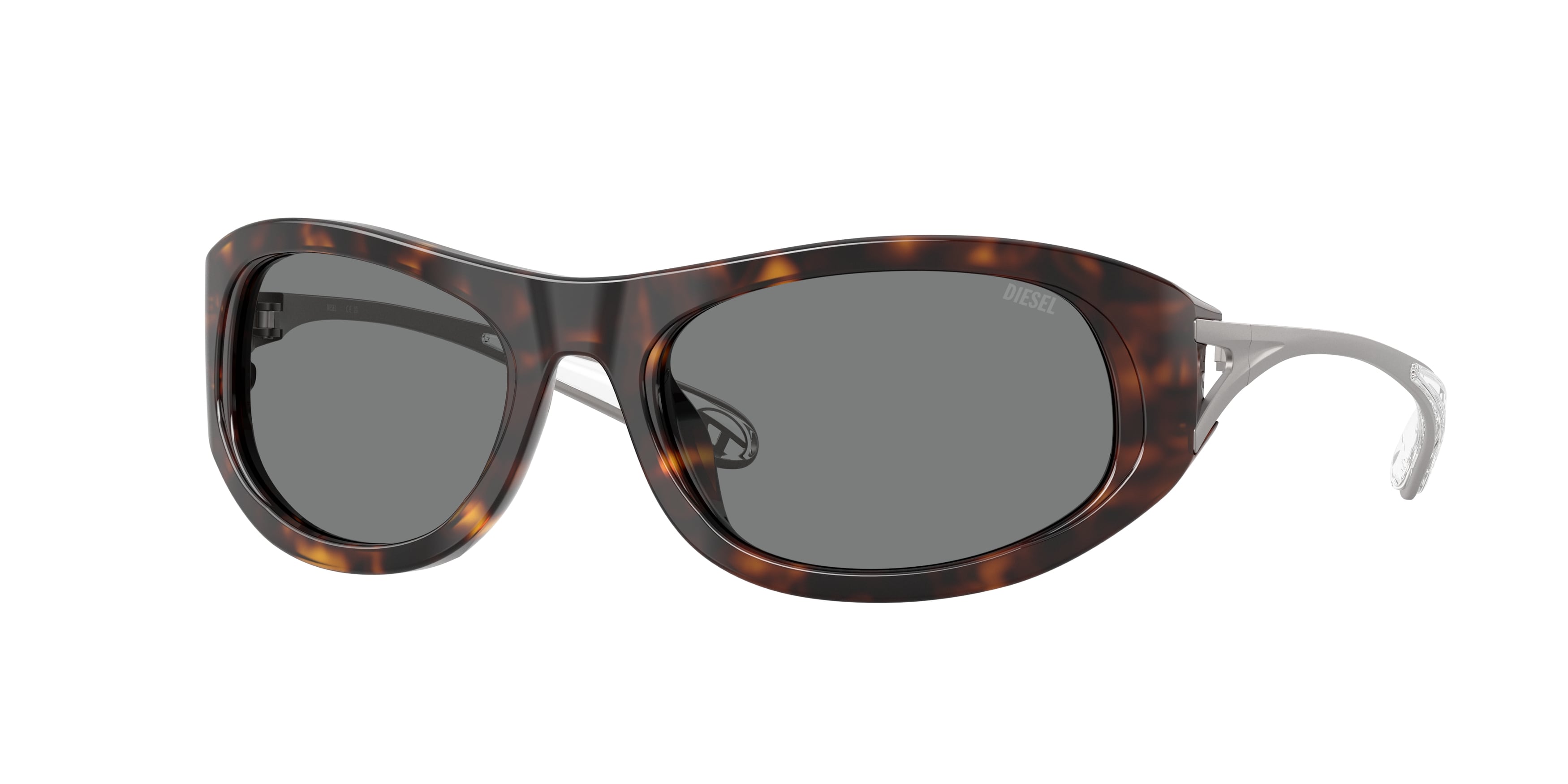 8056262565360 - DIESEL Unisex DL2007U  200387 Sonnenbrillen Acetat Schildkröte Grau Cat Eye Normal