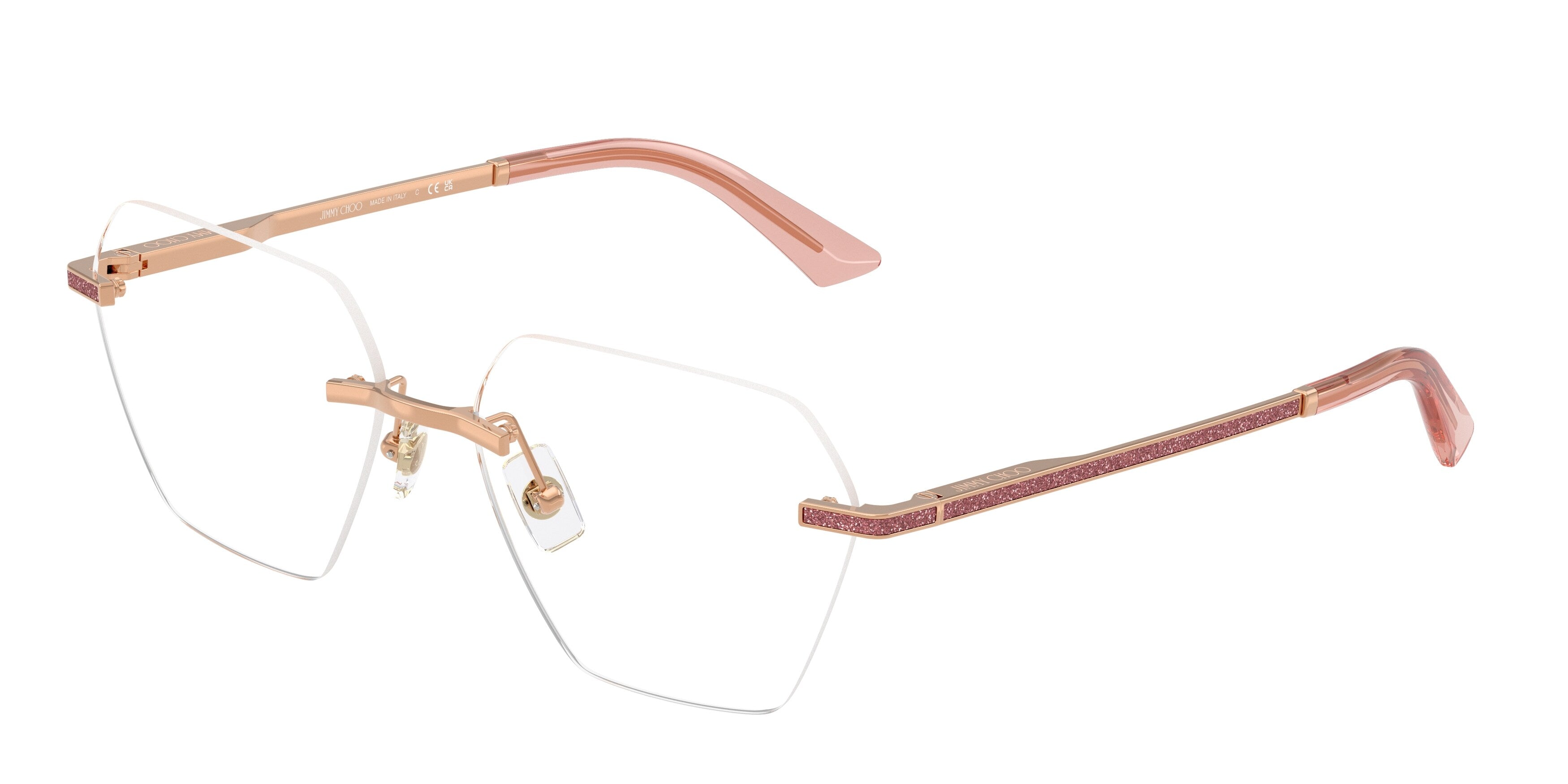 8056262566299 - Damen JC2016J  3008 Optische Fassungen Metall Gold Transparent Geometrisch Normal