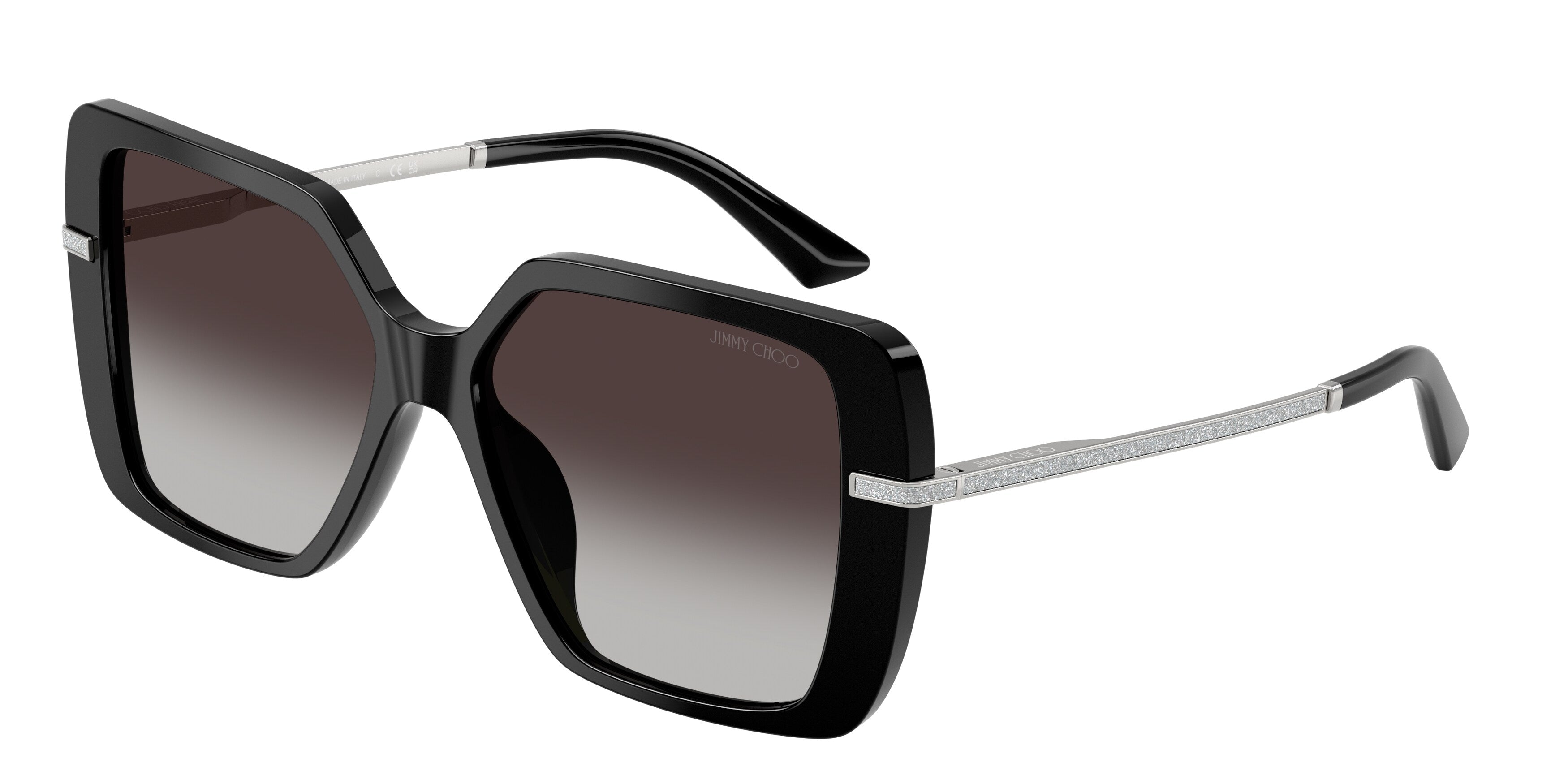 8056262567340 - Damen JC5048JU  50008G Sonnenbrillen Acetat Schwarz Grau Quadratisch Normal Schattiert