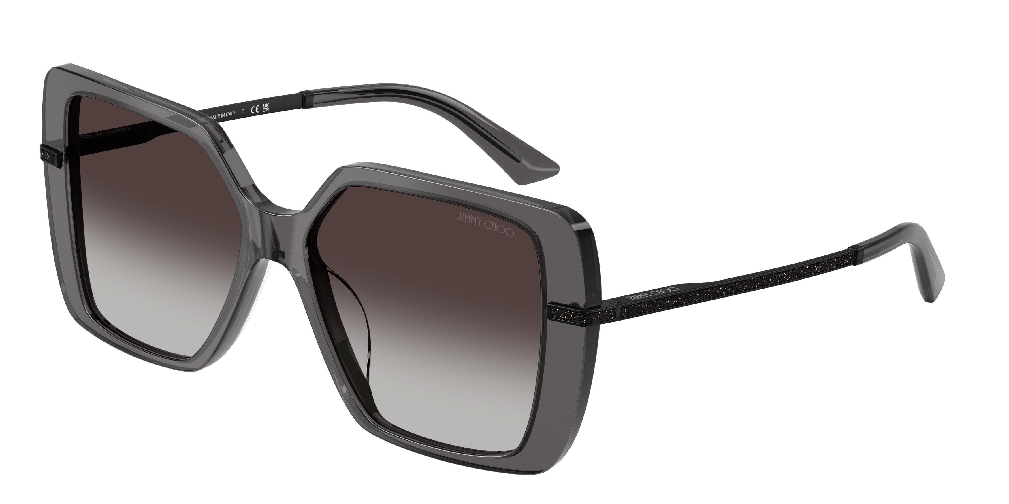 8056262567357 - Damen JC5048JU 50788G Sonnenbrillen Acetat Schwarz Grau Quadratisch Normal Schattiert 8056262567357 - Damen JC5048JU 50788G Sonnenbrillen Acetat Schwarz Grau Quadratisch Normal Schattiert