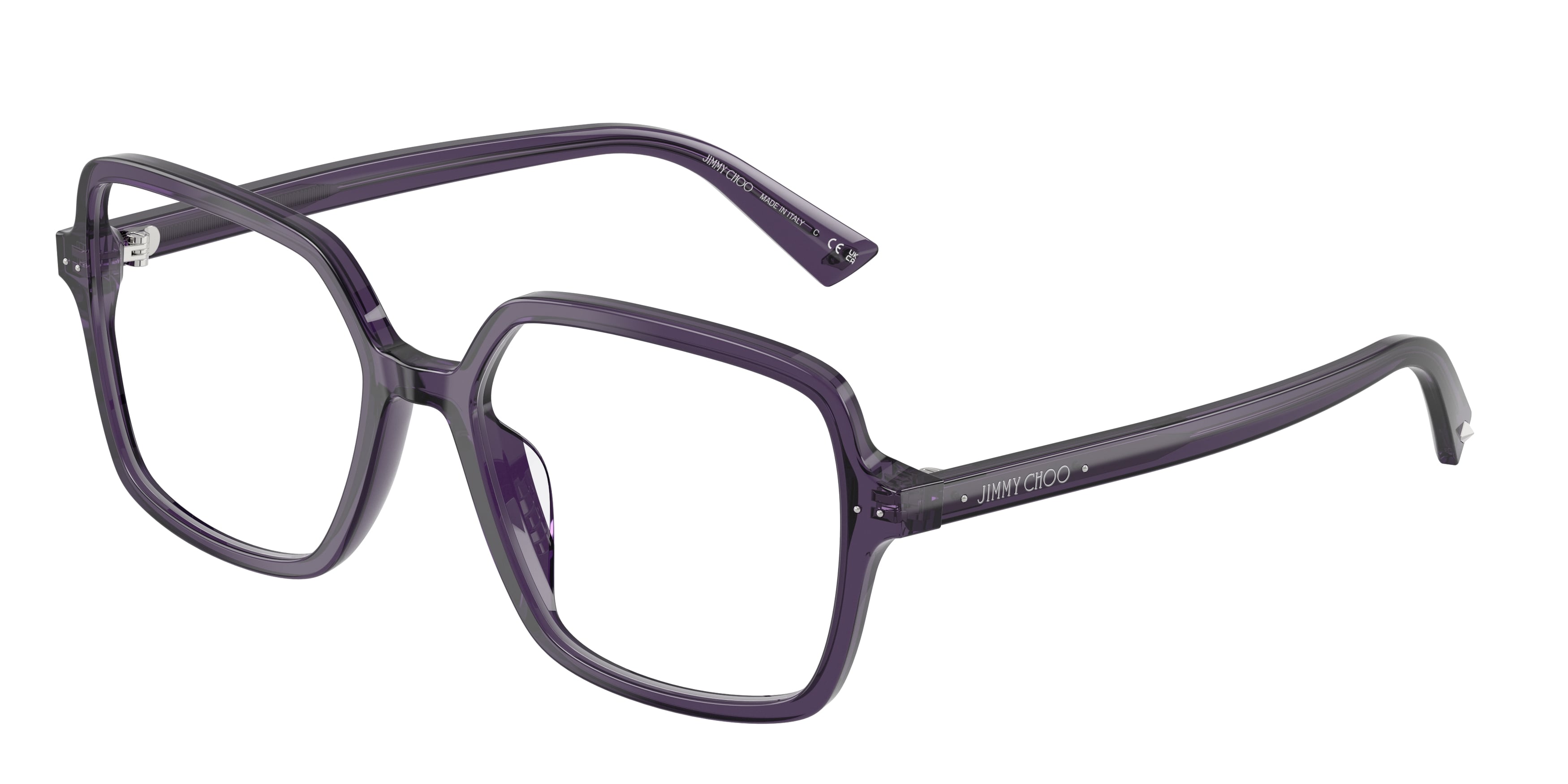 8056262570418 - Damen JC3046U  5087 Optische Fassungen Acetat Violett Transparent Quadratisch Normal
