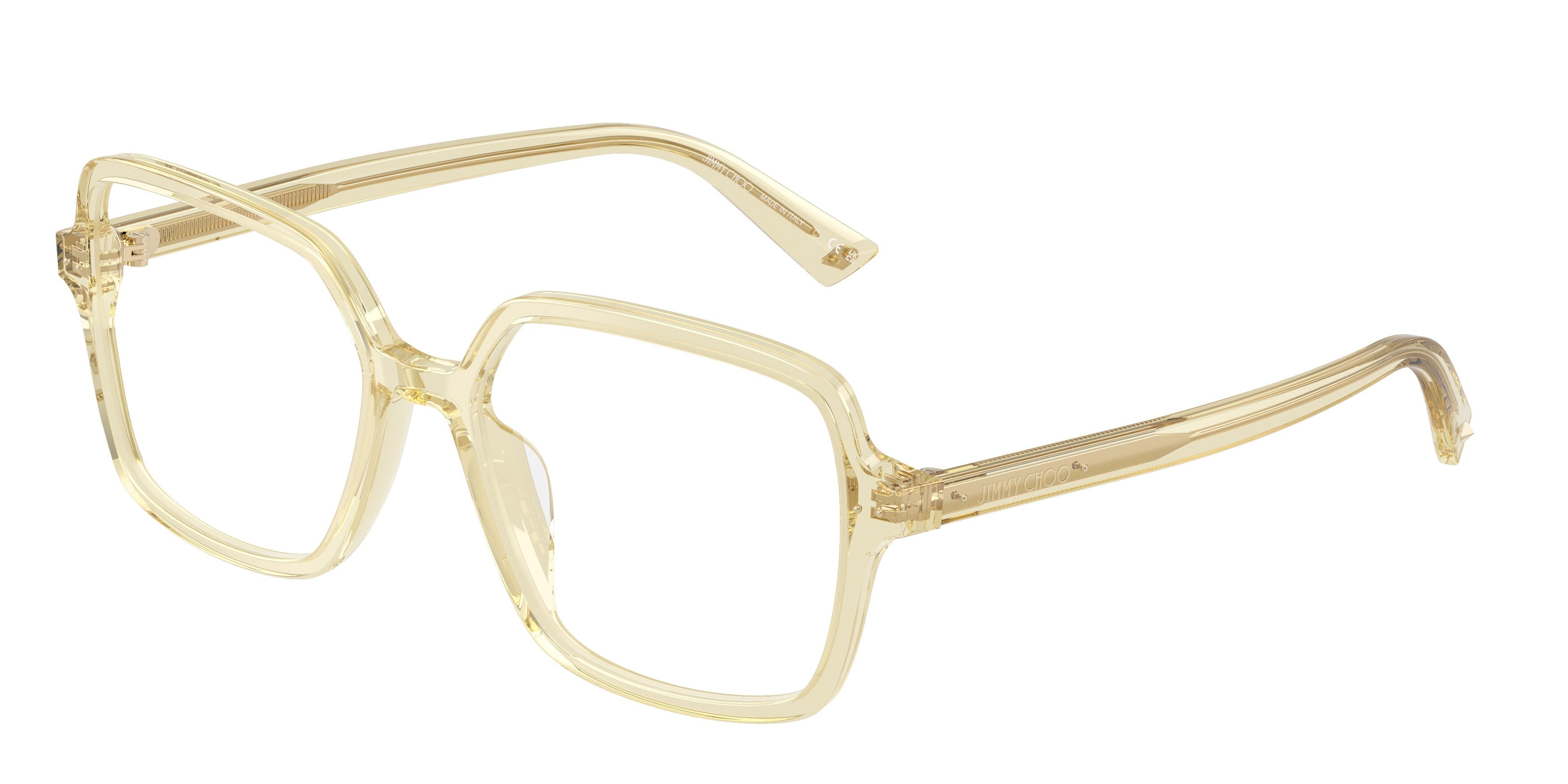 8056262570432 - Damen JC3046U  5083 Optische Fassungen Acetat Gelb Transparent Quadratisch Normal