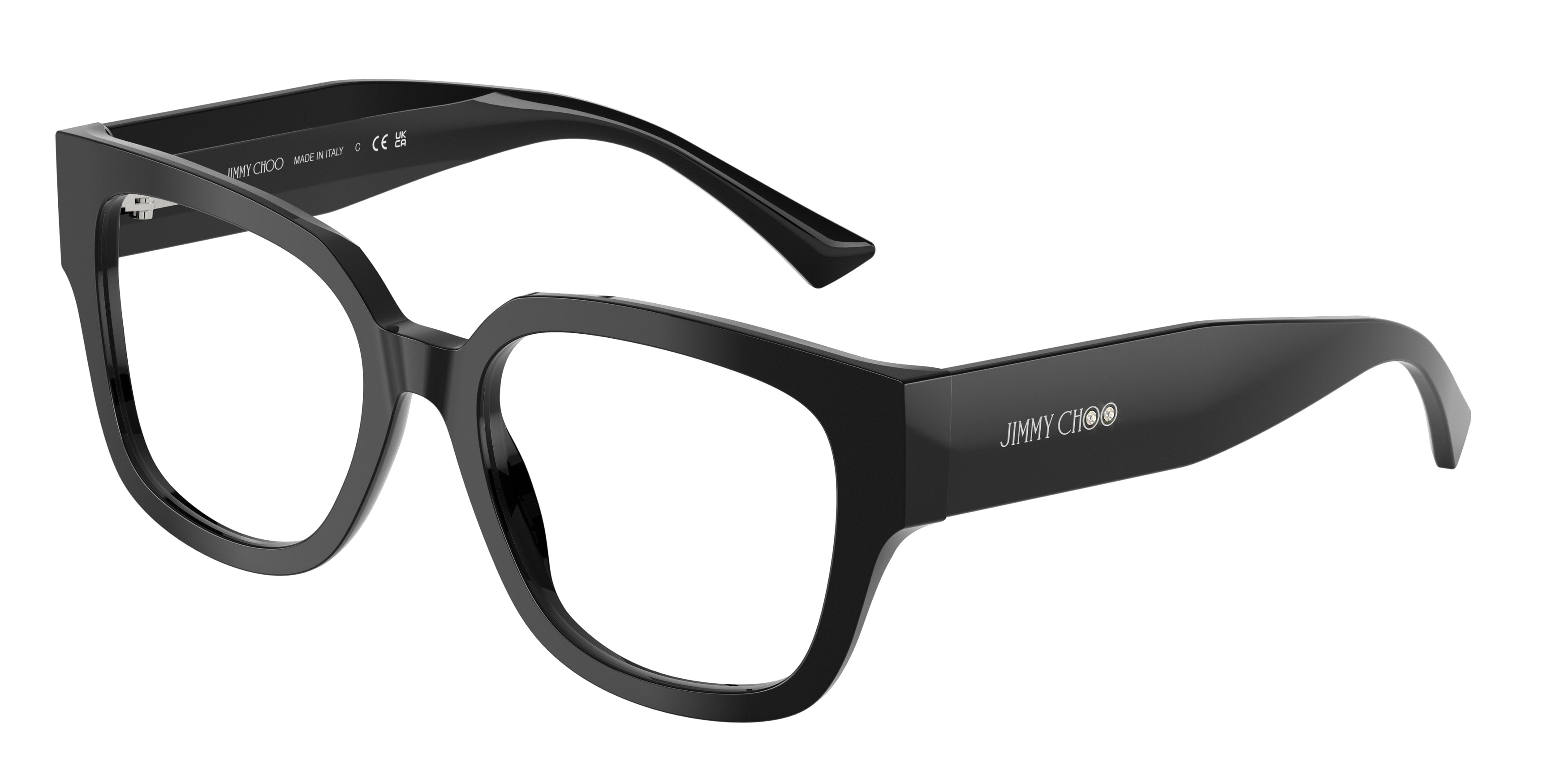 8056262570661 - Damen JC3042B  5000 Optische Fassungen Acetat Schwarz Transparent Quadratisch Normal