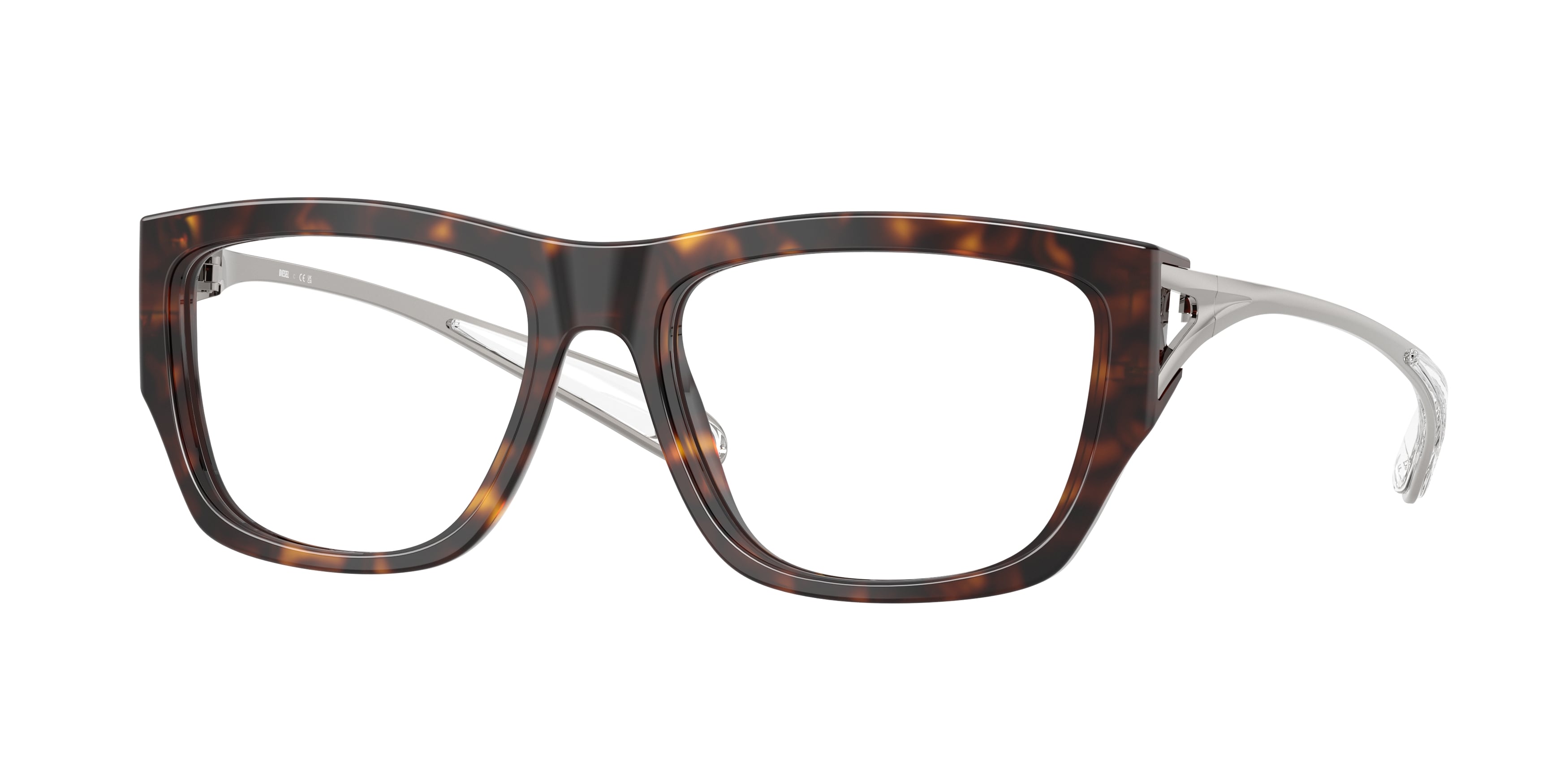 8056262574218 - DIESEL Unisex DL4008  2003 Optische Fassungen Acetat Schildkröte Transparent Quadratisch Normal