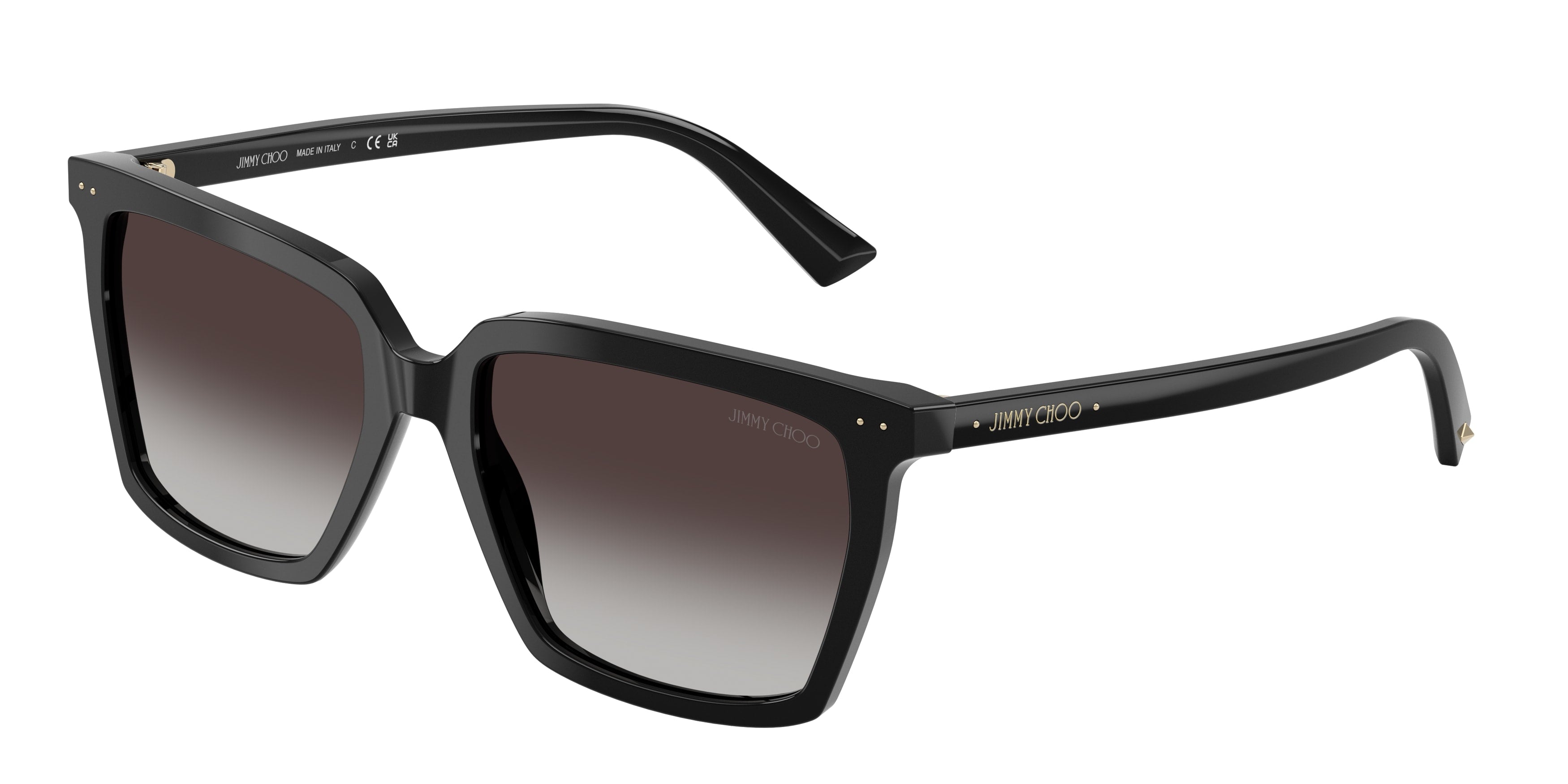 8056262576564 - Damen JC5051  50008G Sonnenbrillen Acetat Schwarz Grau Quadratisch Normal Schattiert