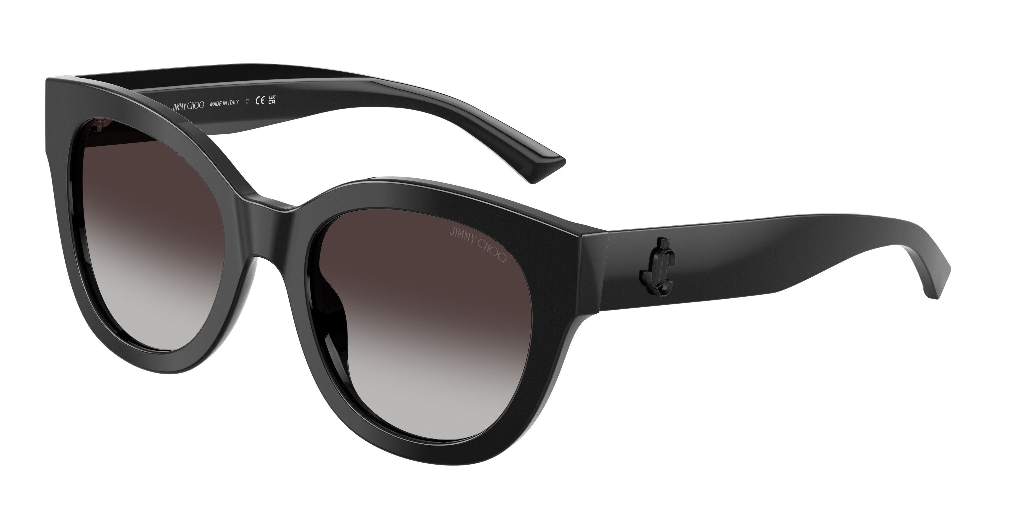 8056262578247 - Damen JC5053  50008G Sonnenbrillen Acetat Schwarz Grau Rund Normal Schattiert