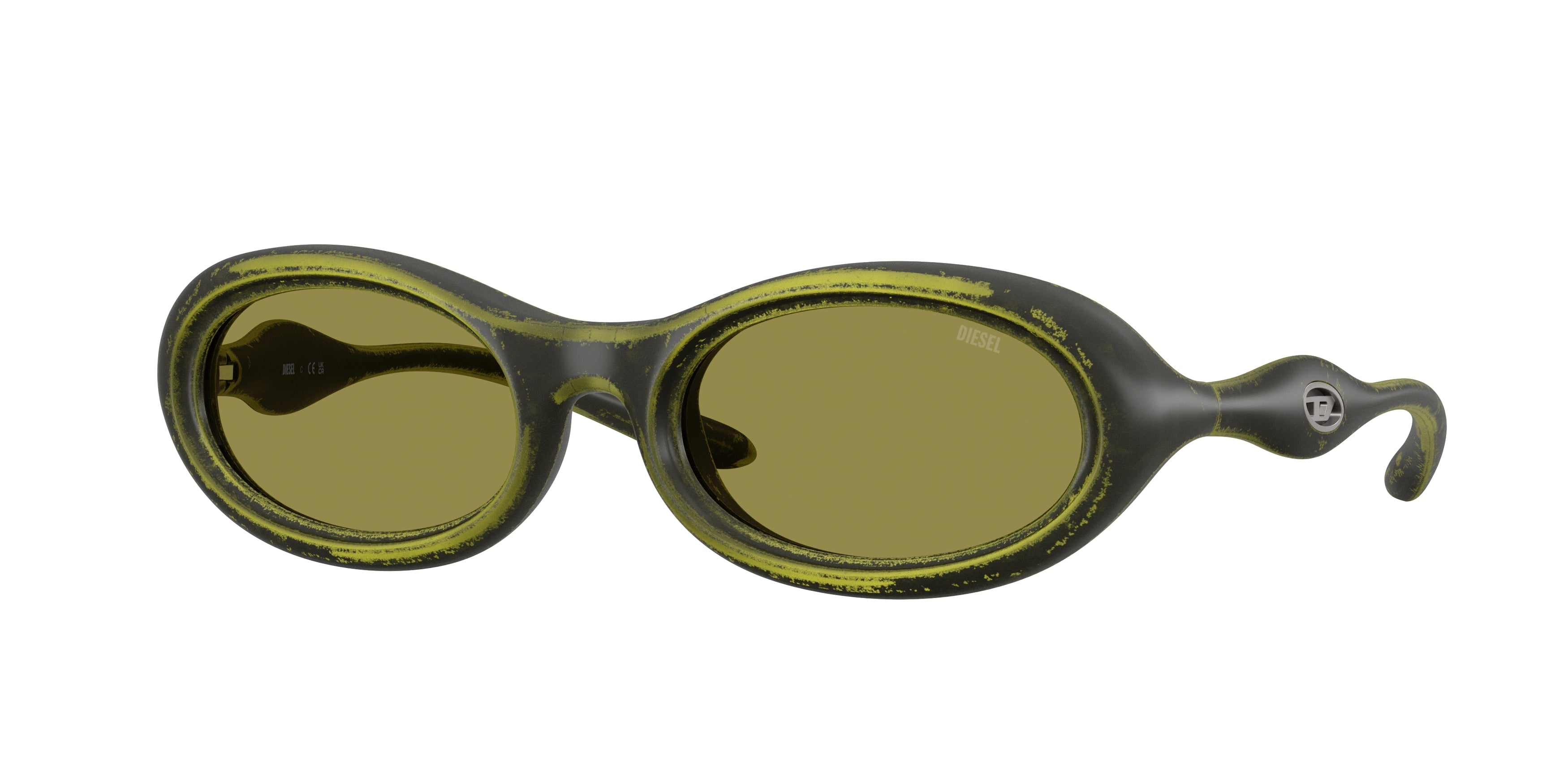8056262579633 - DIESEL Unisex DL3011U  511 CB Sonnenbrillen Injiziert Multi-Farben Grün Rund Normal