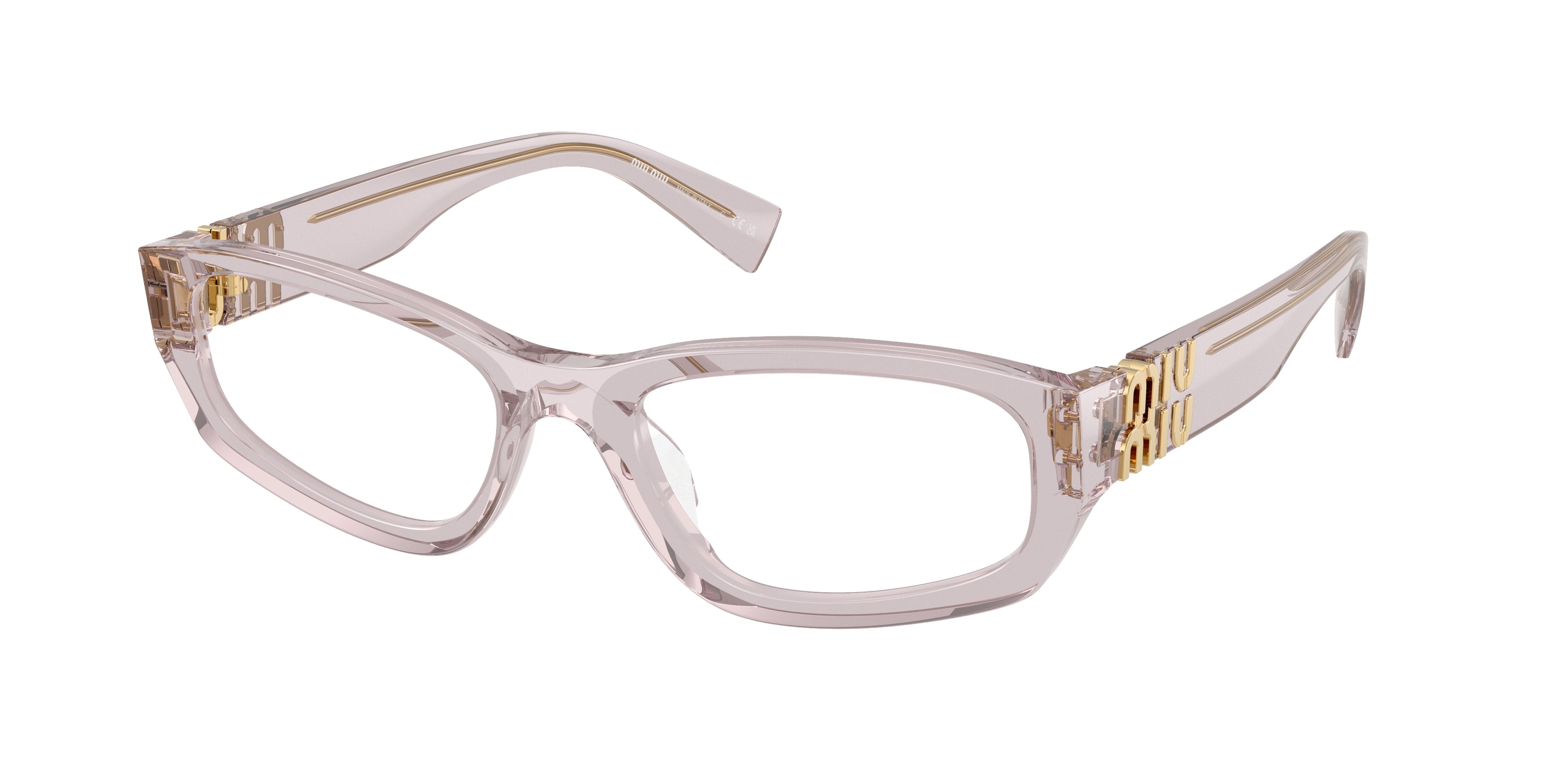 8056262582312 - Damen MU 04YV  12W1O1 Optische Fassungen Acetat Violett Transparent Geometrisch Normal