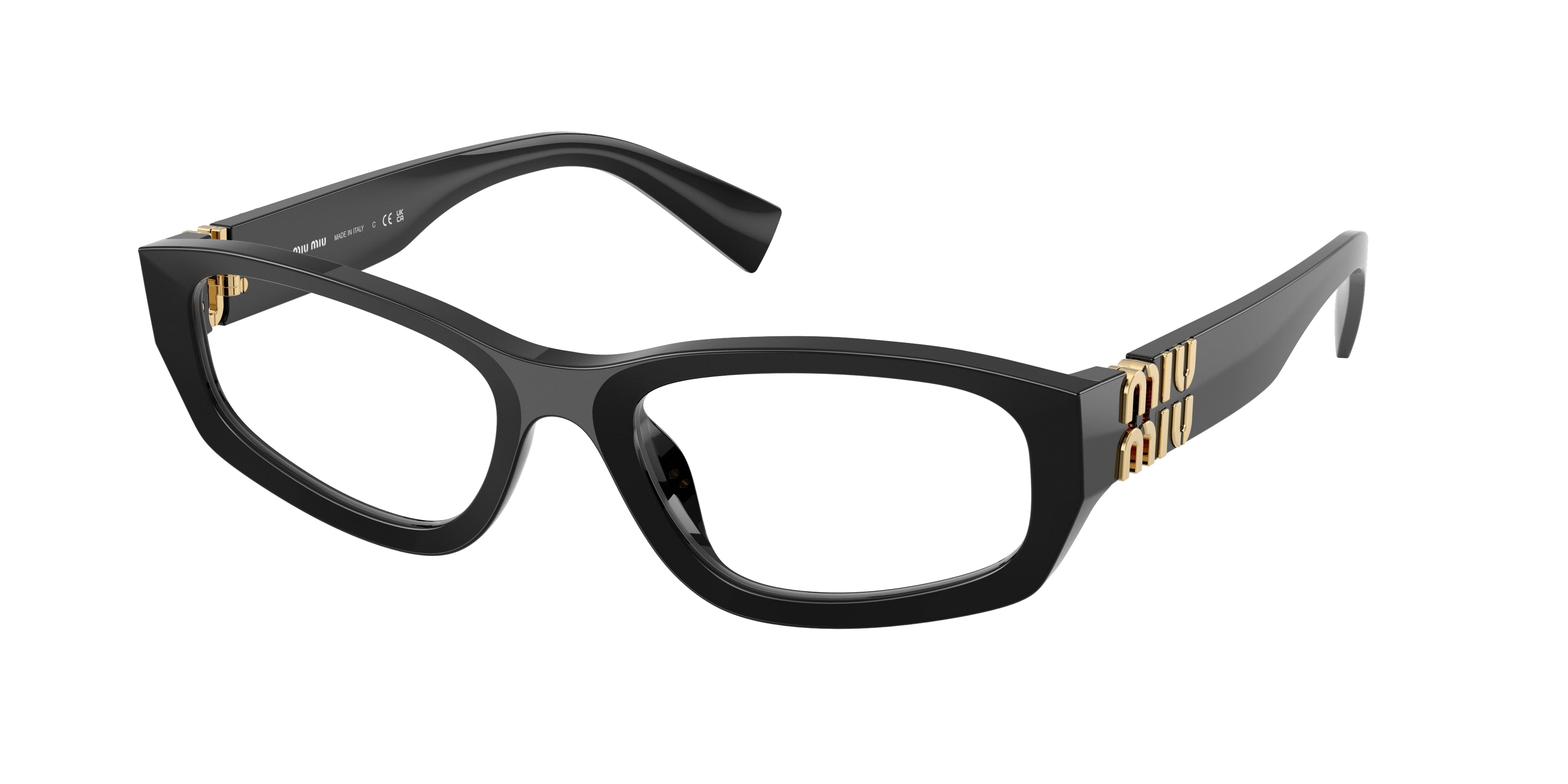 8056262582350 - Damen MU 04YV  16K1O1 Optische Fassungen Acetat Schwarz Transparent Geometrisch Normal