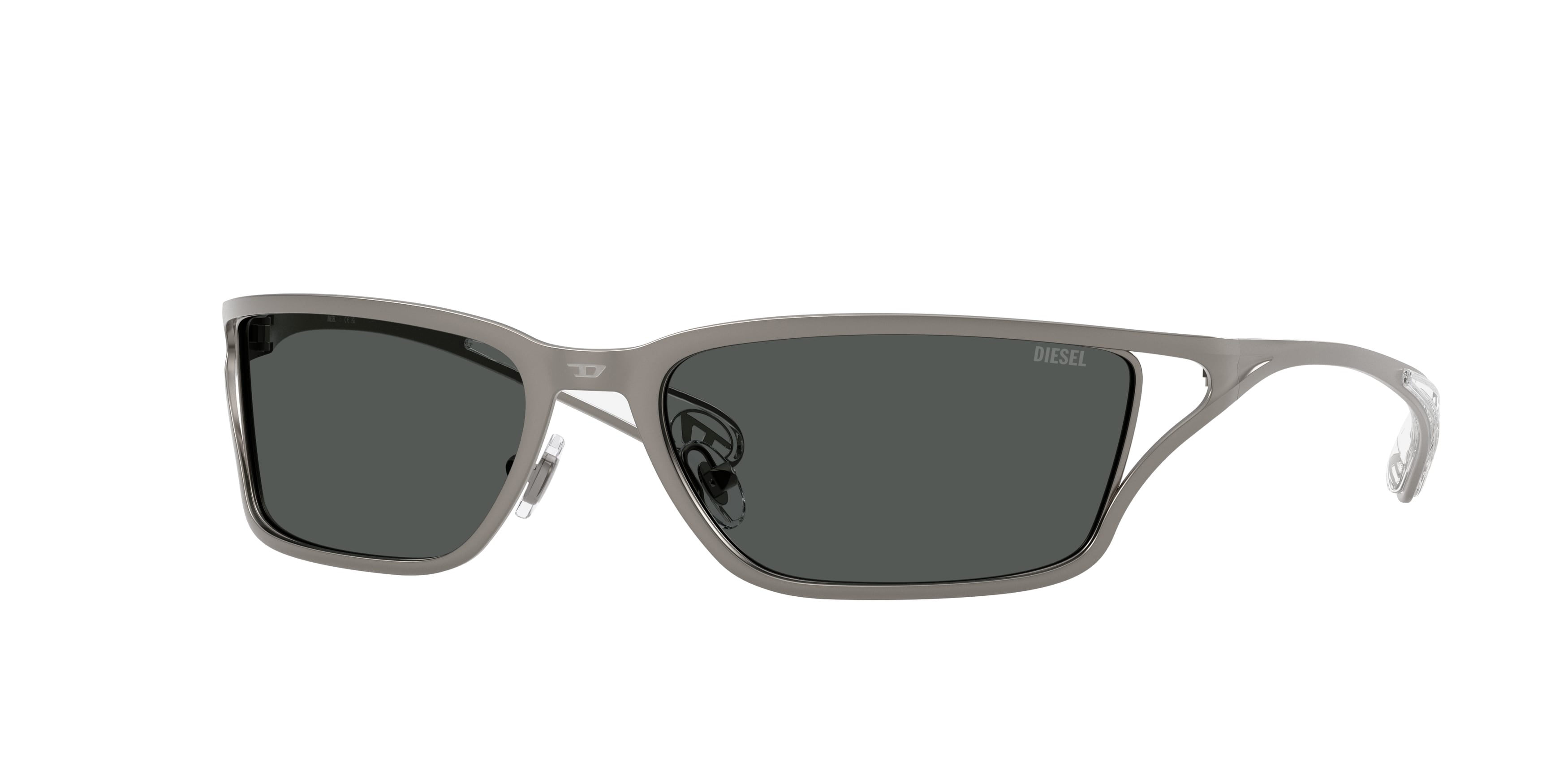 8056262595329 - DIESEL Unisex DL1015 100987 Sonnenbrillen Metall Grau Grau Quadratisch Normal 8056262595329 - DIESEL Unisex DL1015 100987 Sonnenbrillen Metall Grau Grau Quadratisch Normal