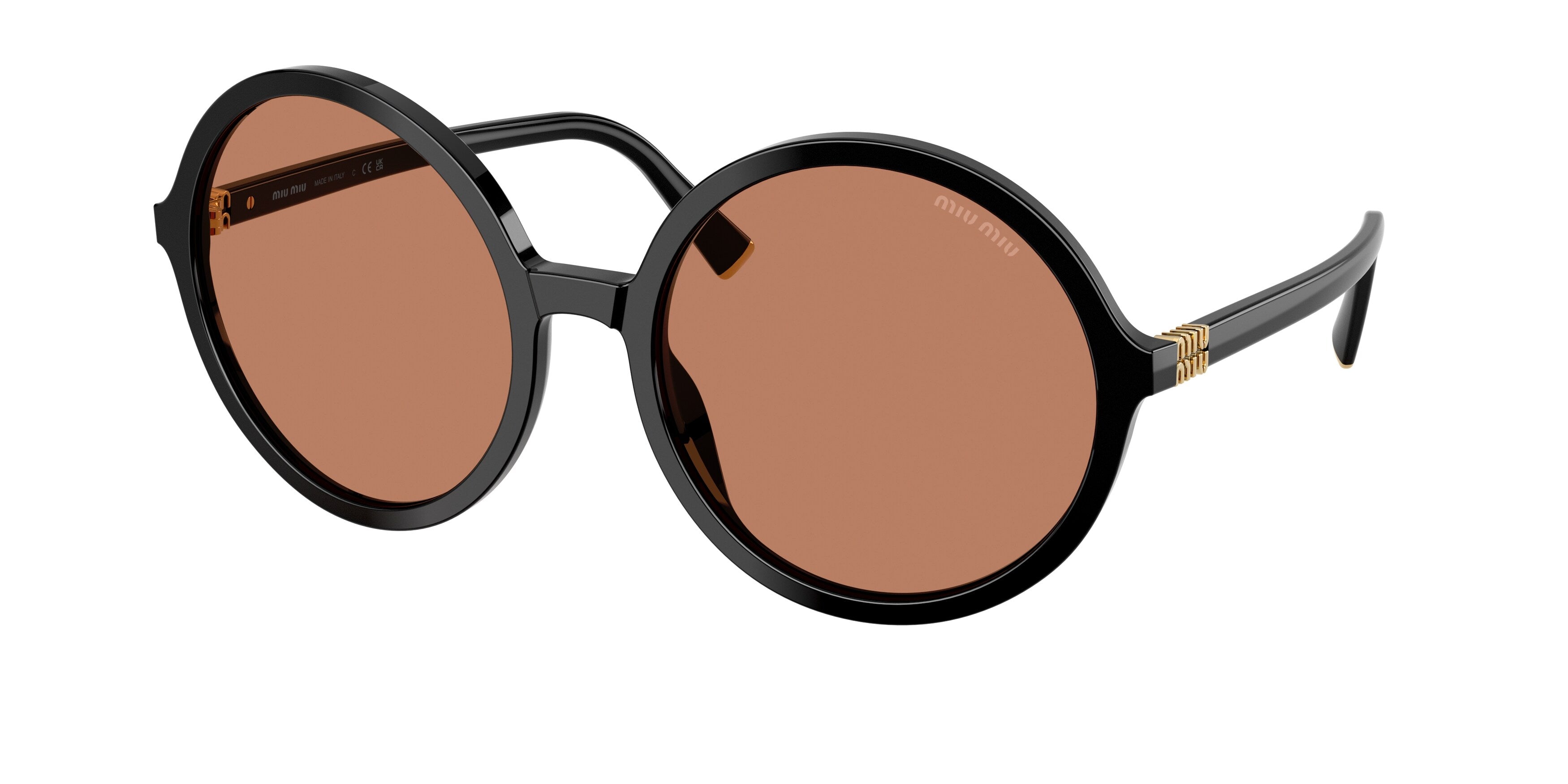 8056262632611 - Damen MU B02S  16K90Q Sonnenbrillen Acetat Schwarz Braun Rund Normal 8056262632611 - Damen MU B02S  16K90Q Sonnenbrillen Acetat Schwarz Braun Rund Normal