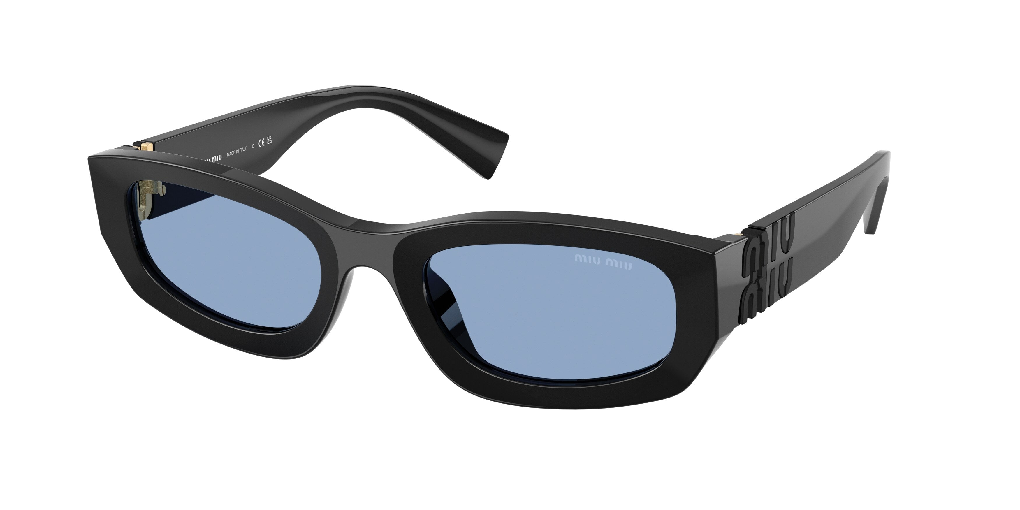 8056262660577 - Damen MU B04S  16K30U Sonnenbrillen Acetat Schwarz Blau Geometrisch Normal