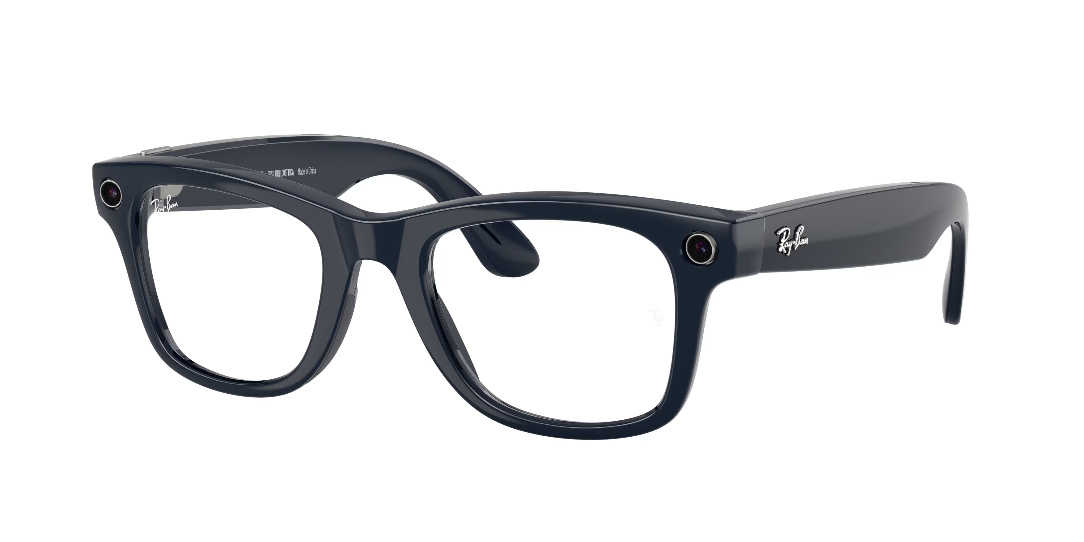 8056262721438 - Unisex Meta RW4012 Wayfarer 6628MF Sonnenbrillen Injiziert Blau Transparent Quadratisch Übergänge Photochromatisch