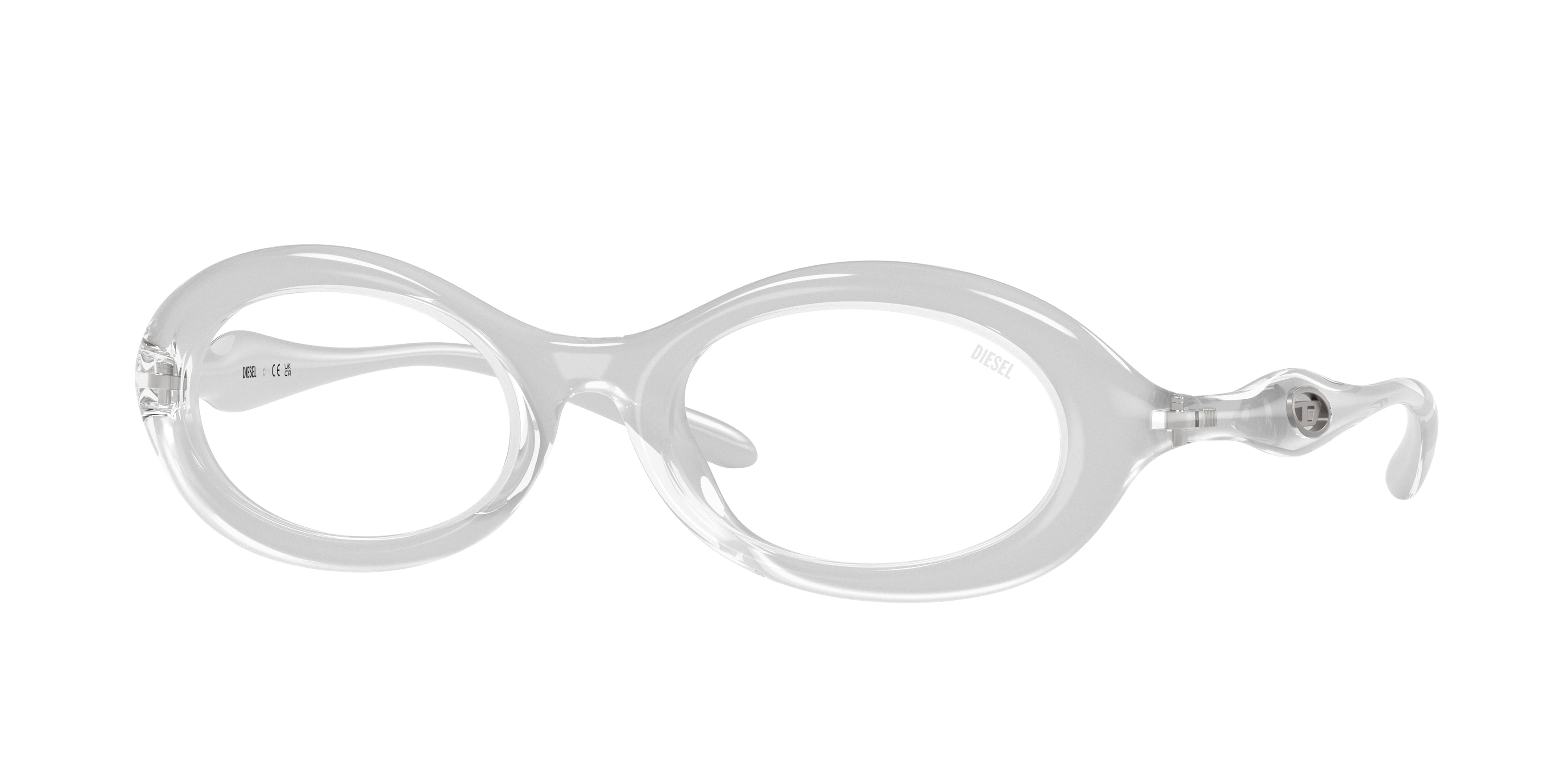 8056262722404 - DIESEL Unisex DL6005U  2031 Optische Fassungen Injiziert Transparent Blau Rund Normal