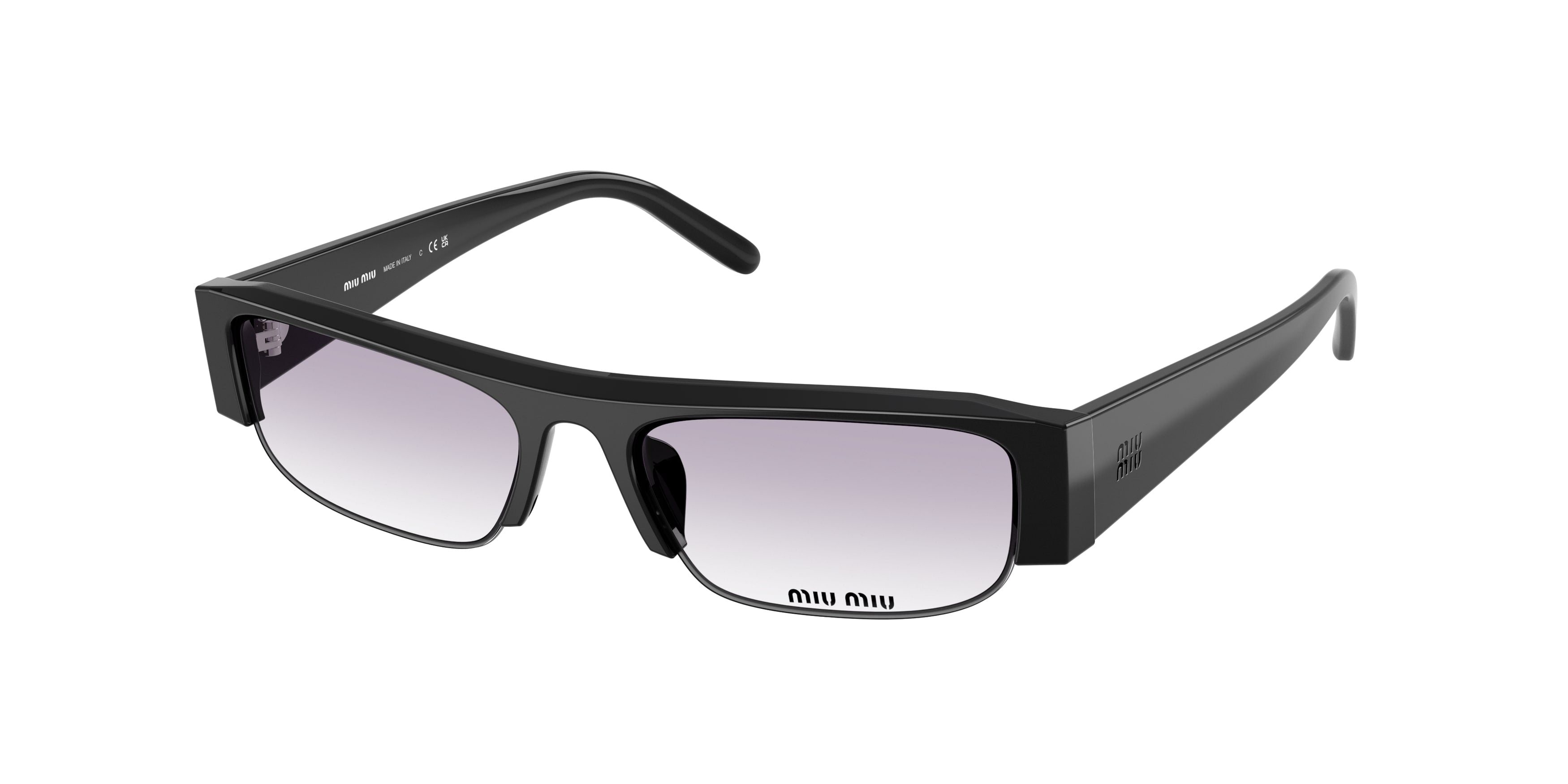 8056262723760 - Damen MU B07S  16K04O Sonnenbrillen Acetat Schwarz Grau Quadratisch Normal Schattiert