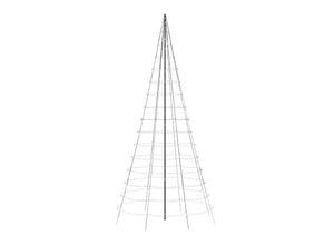 8056326676933 - Light Tree - 6 Meters Flag-pole Tree with 1000 RGB + Warm White LEDs Black Wire Pole not Included