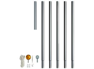 8056326676988 - Flagpole Kit for  6-meters-tall Light Tree Black Aluminium