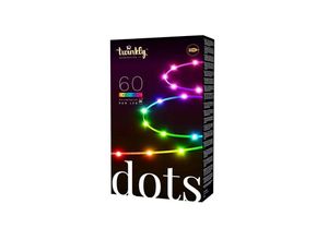 8056326677916 - Dots Vernetzte Lichterkette IP20 3m 60 LEDs rgb transparenter Draht - Twinkly