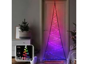 8056326678128 - Light Tree - Door Mounting Artificial Tree with 70 RGB + Warm White LEDs 2 Meters Black Wire