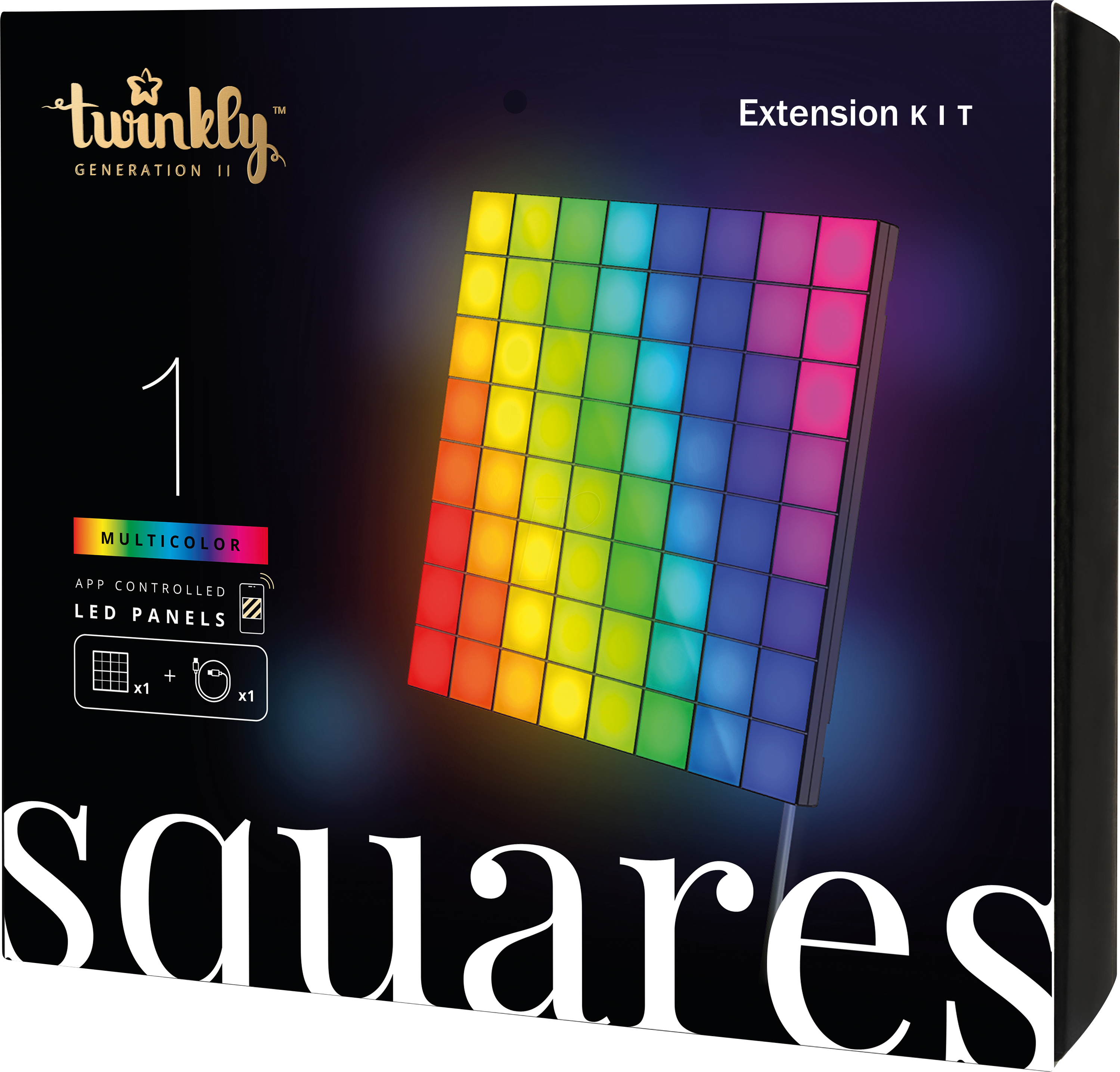 8056326679880 - TWI1026ZZ - Smarte LED Panel SQUARE Extension 64 RGB Pixels 16x16 cm