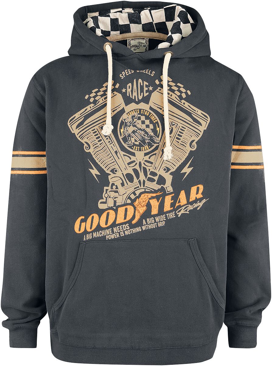 8056368452793 - GoodYear Princeton Kapuzenpullover dunkelgrau in S