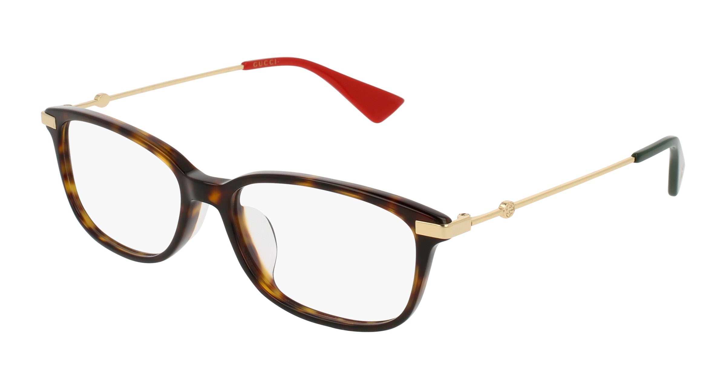 8056376078725 - Damen GG0112OA 002 Rahmen von BRILLEN Acetat Havanna  Quadratisch