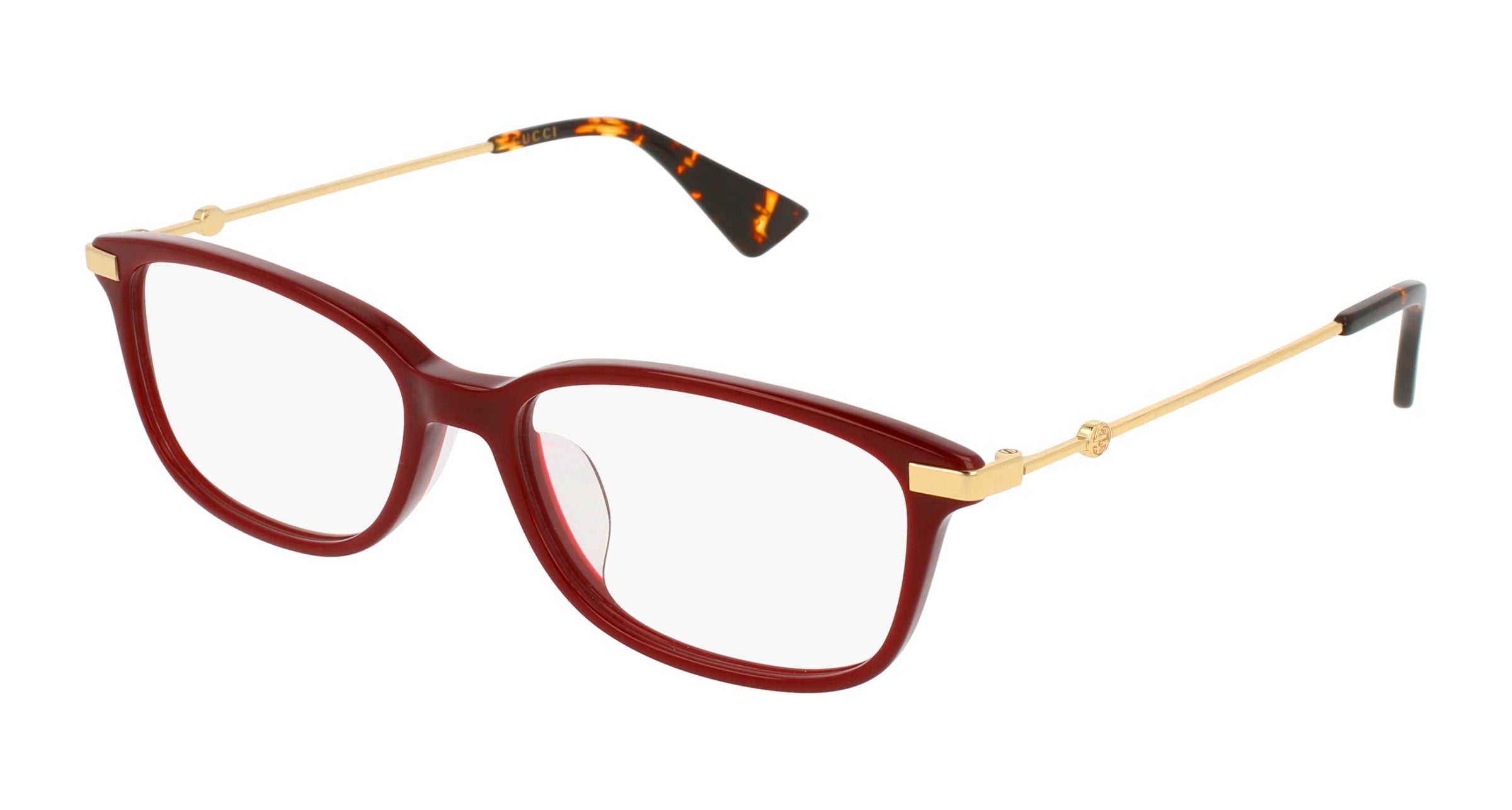 8056376078756 - Damen GG0112OA 005 Rahmen von BRILLEN Acetat Bordeaux  Quadratisch