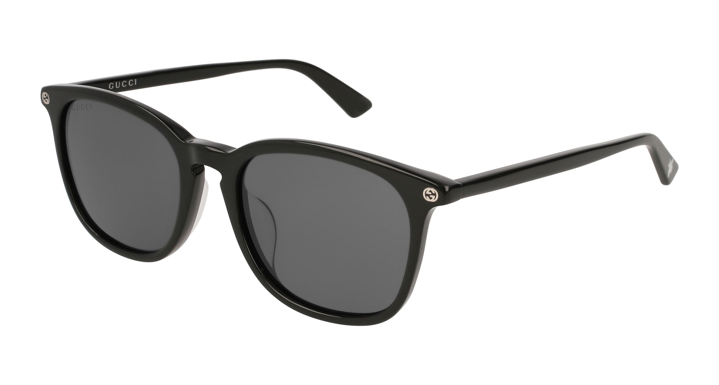 8056376094305 - Unisex GG0154SA 001 Gläser SONNENBRILLEN Acetat Schwarz Grau Quadratisch Normal