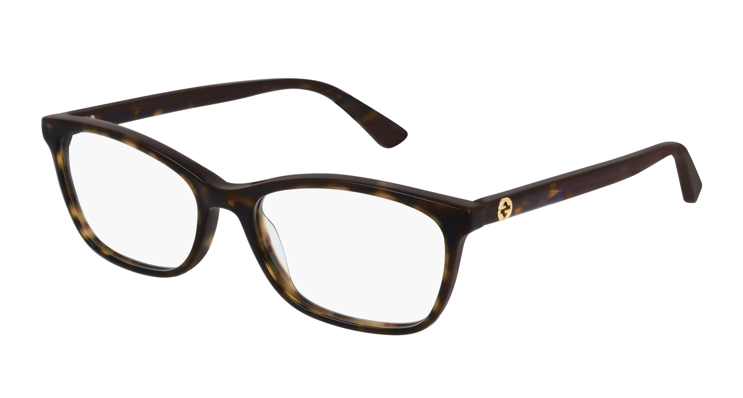 8056376283976 - Damen GG0613O 002 Rahmen von BRILLEN Acetat Havanna  Quadratisch