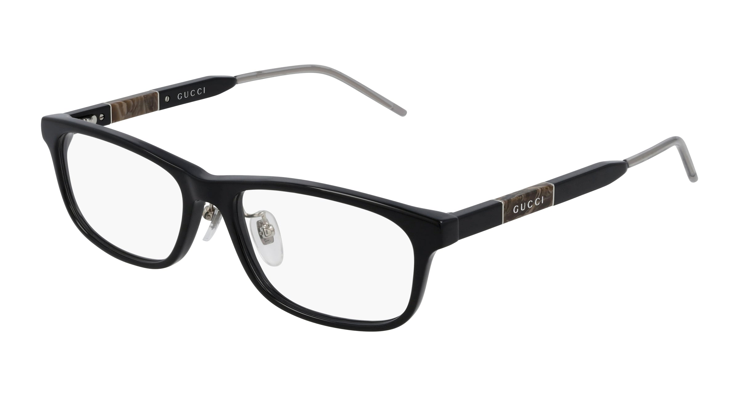 8056376338706 - Herren GG0858OJ 002 Rahmen von BRILLEN Acetat Schwarz  Quadratisch