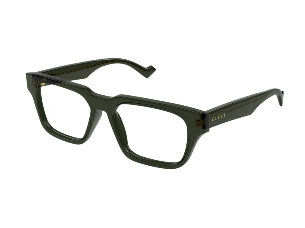 8056376366952 - Herren GG0963O 003 Rahmen von BRILLEN Acetat Grün Transparent Quadratisch