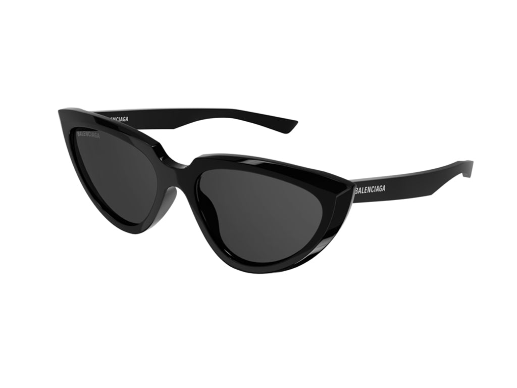 8056376371338 - Damen BB0182S 001 Gläser SONNENBRILLEN Acetat Schwarz Grau Cat Eye Normal