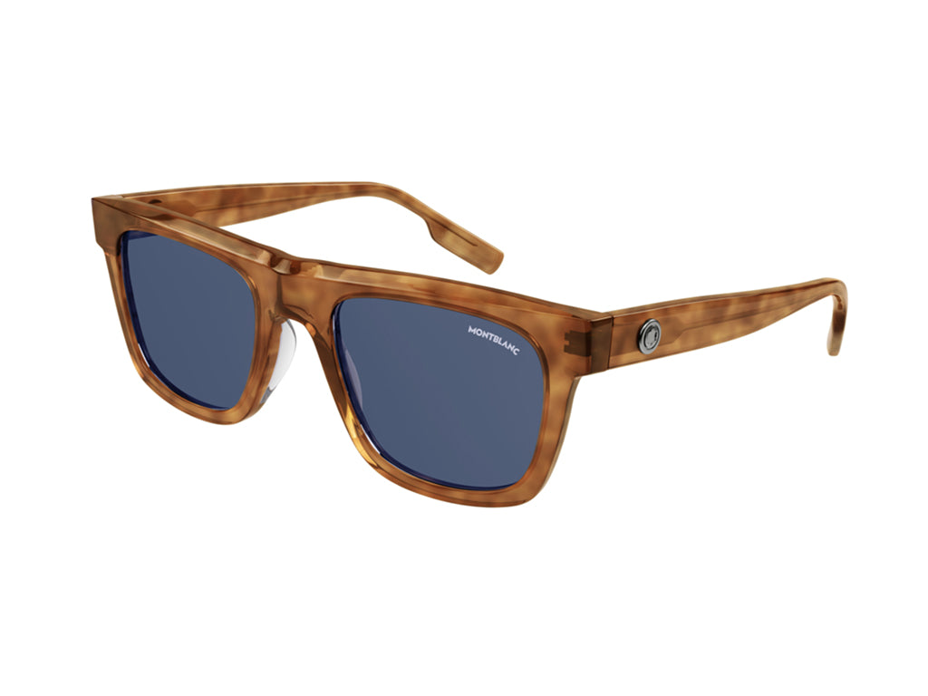 8056376372212 - Herren MB0176S 002 Gläser SONNENBRILLEN Acetat Havanna Grau Quadratisch Normal