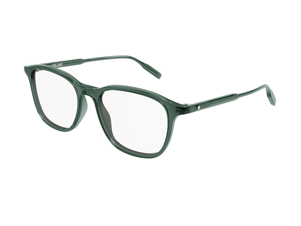 8056376373288 - Herren MB0085O 006 Rahmen von BRILLEN Acetat Grün Transparent Quadratisch