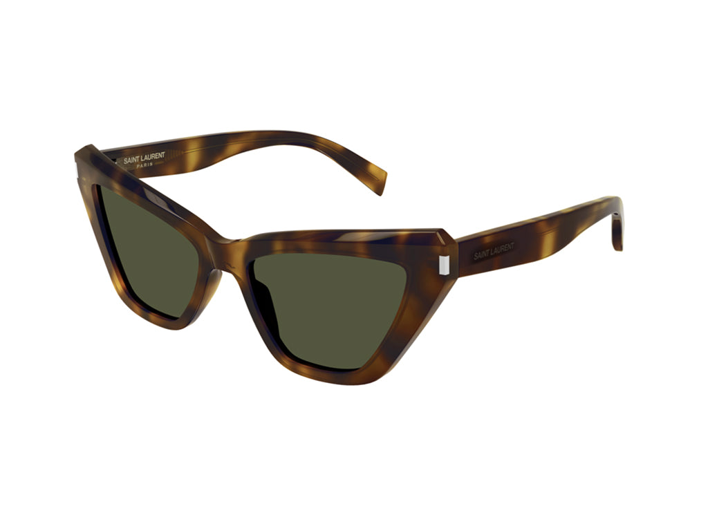 8056376379372 - Damen SL 466 002 Gläser SONNENBRILLEN Acetat Havanna Grün Cat Eye Normal