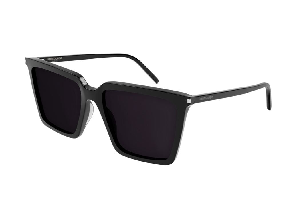 8056376379617 - Damen SL 474 001 Gläser SONNENBRILLEN Acetat Schwarz Schwarz Quadratisch Normal